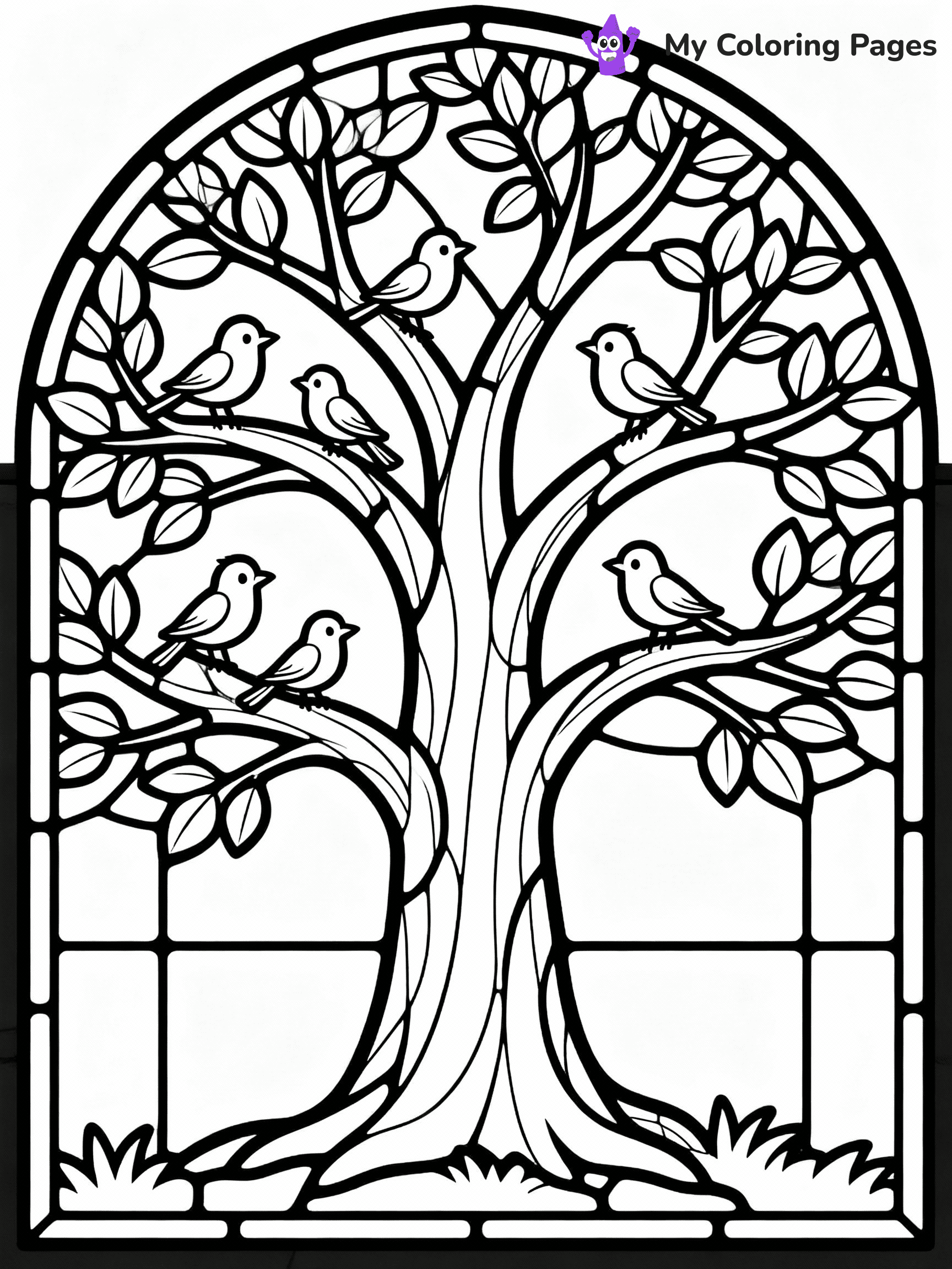 Stained Glass Coloring Pages - 26