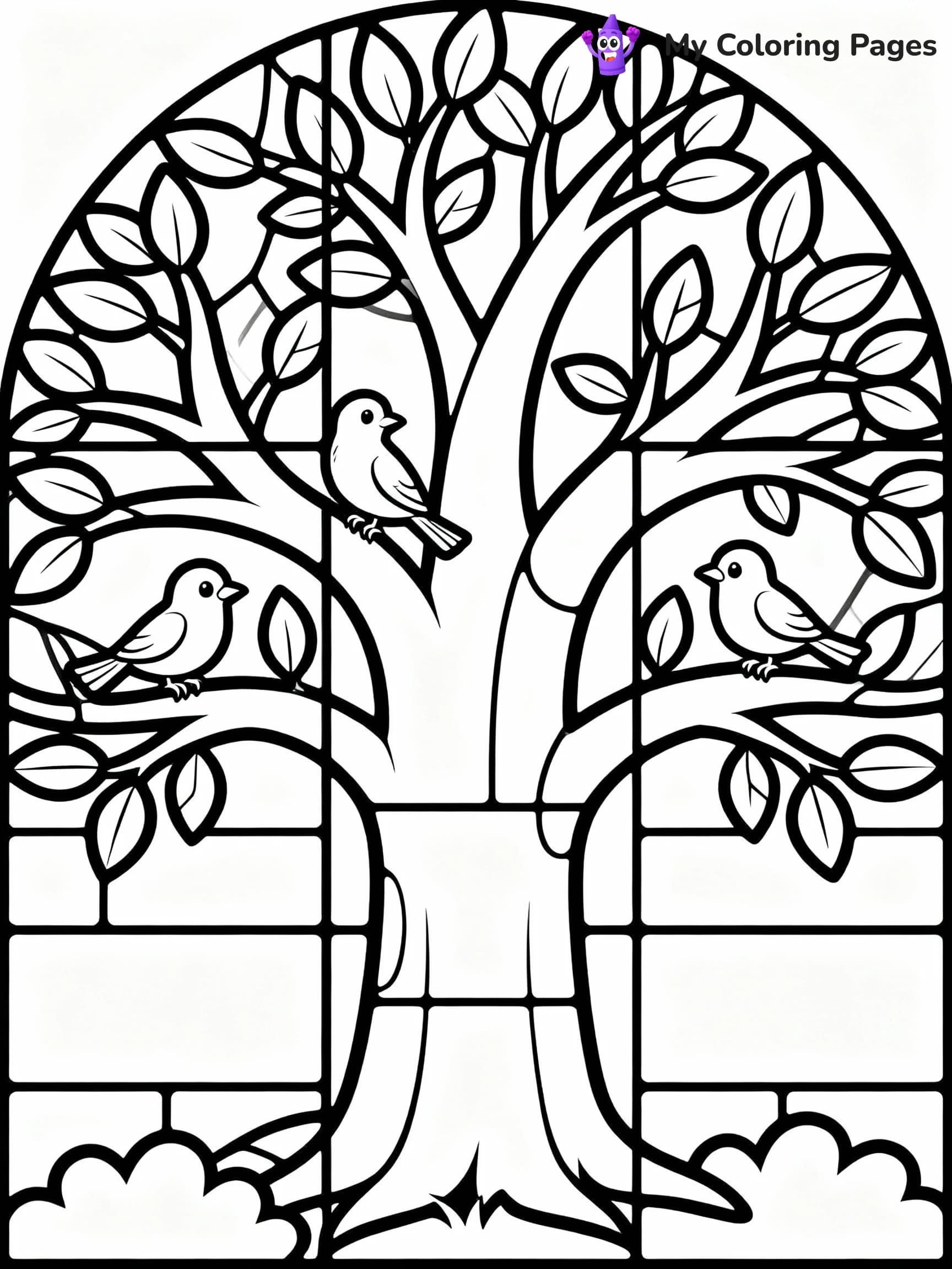 Stained Glass Coloring Pages - 17
