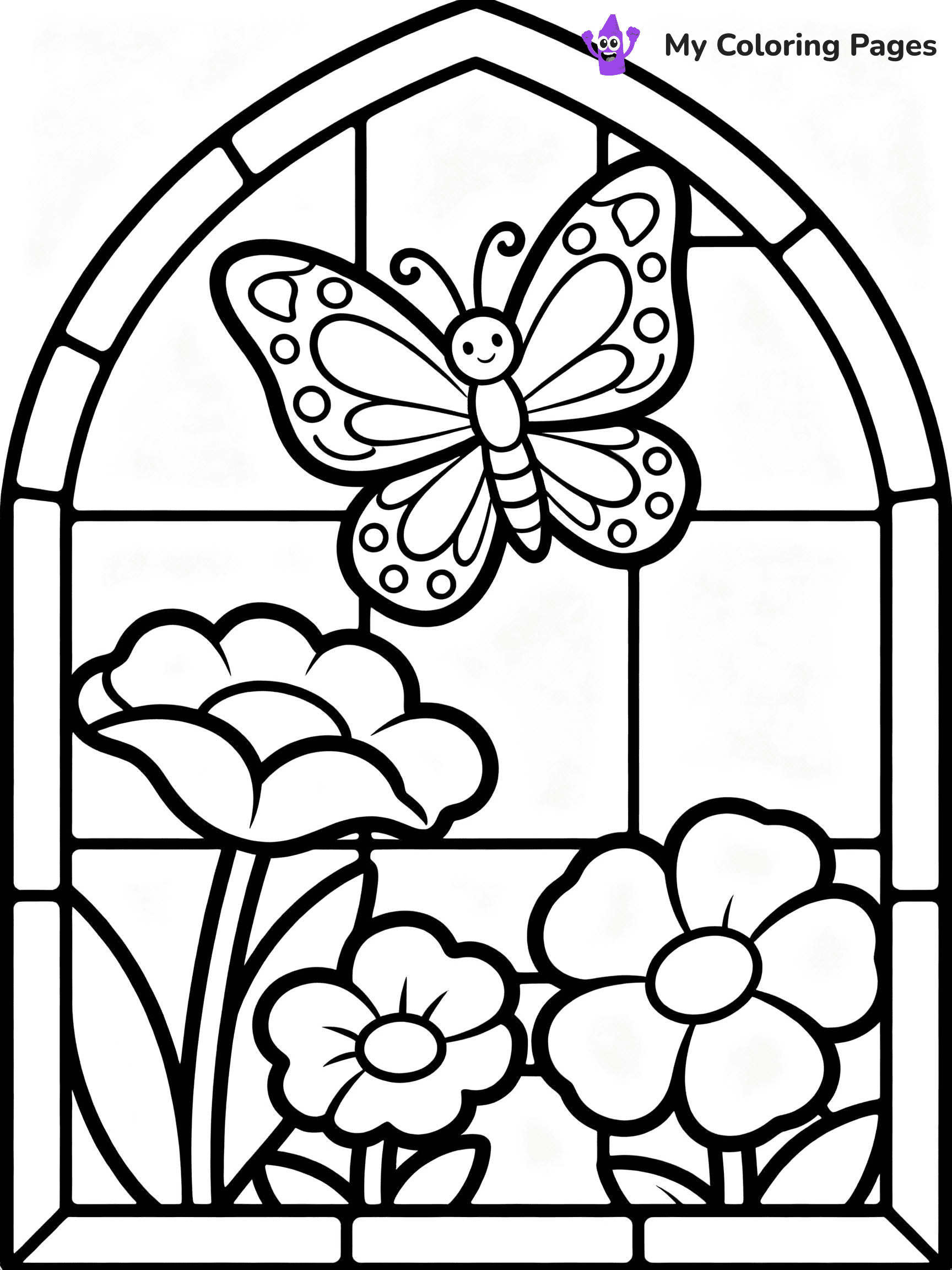 Stained Glass Coloring Pages - 23