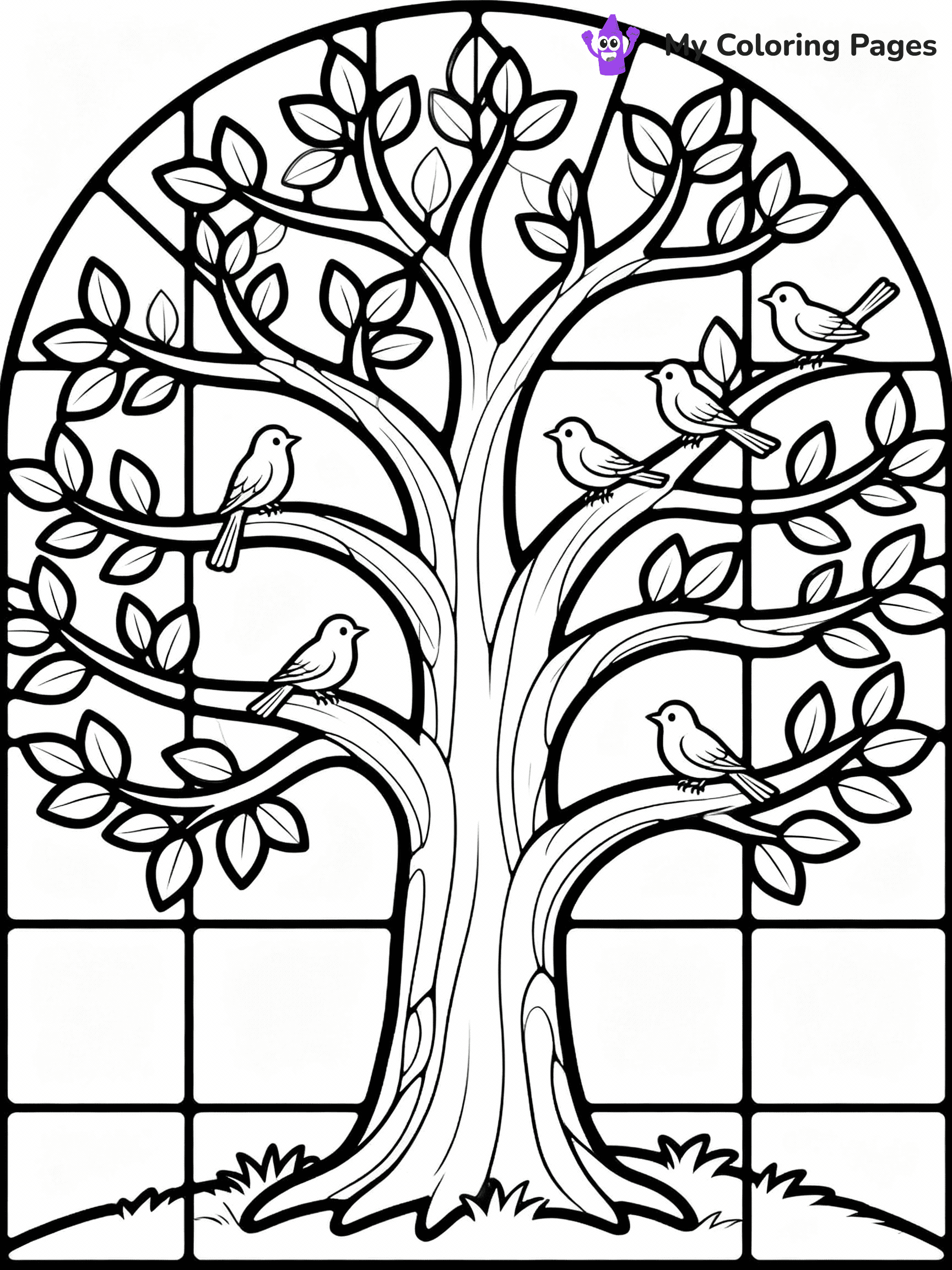 Stained Glass Coloring Pages - 16