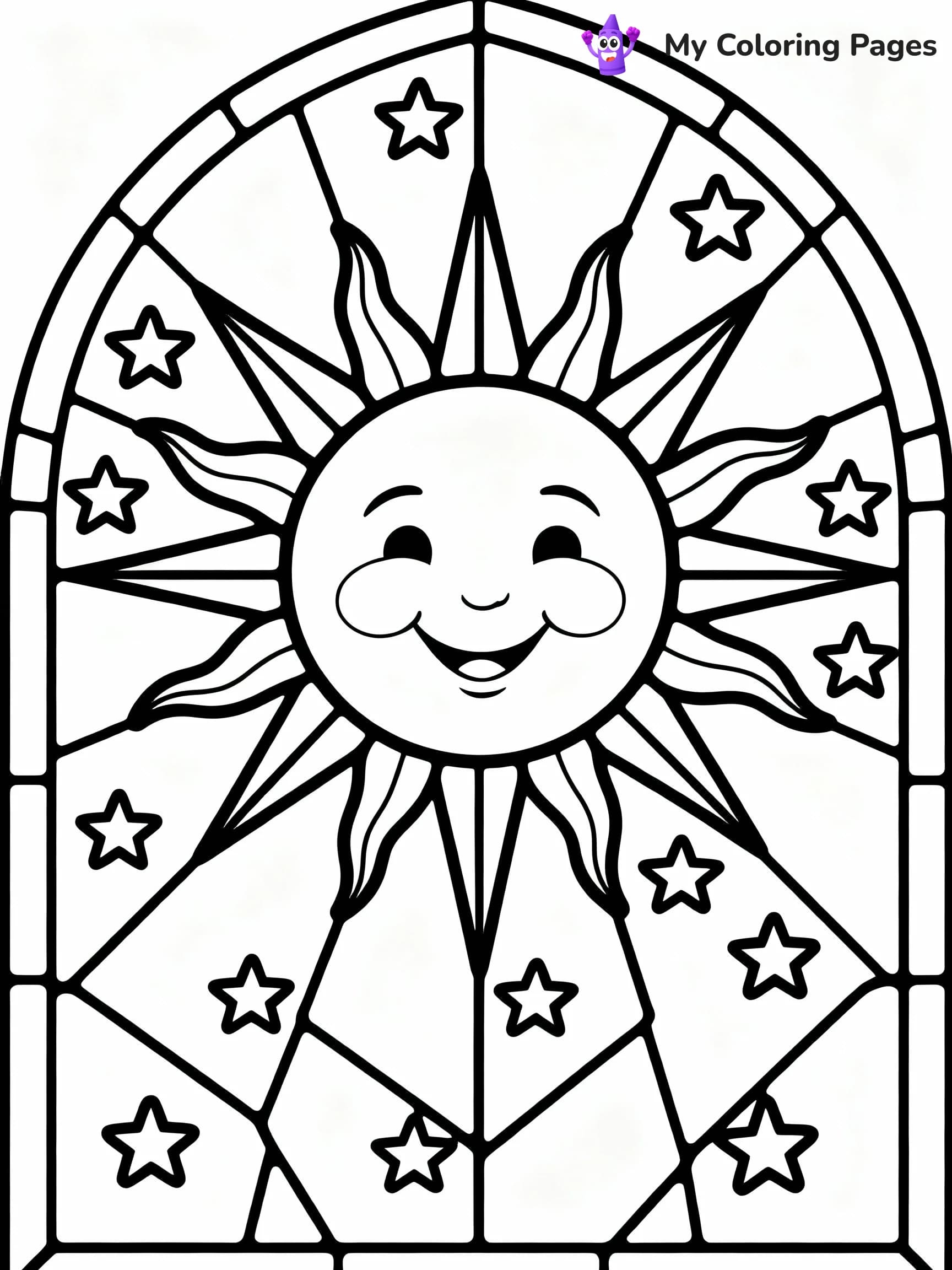 Stained Glass Coloring Pages - 13