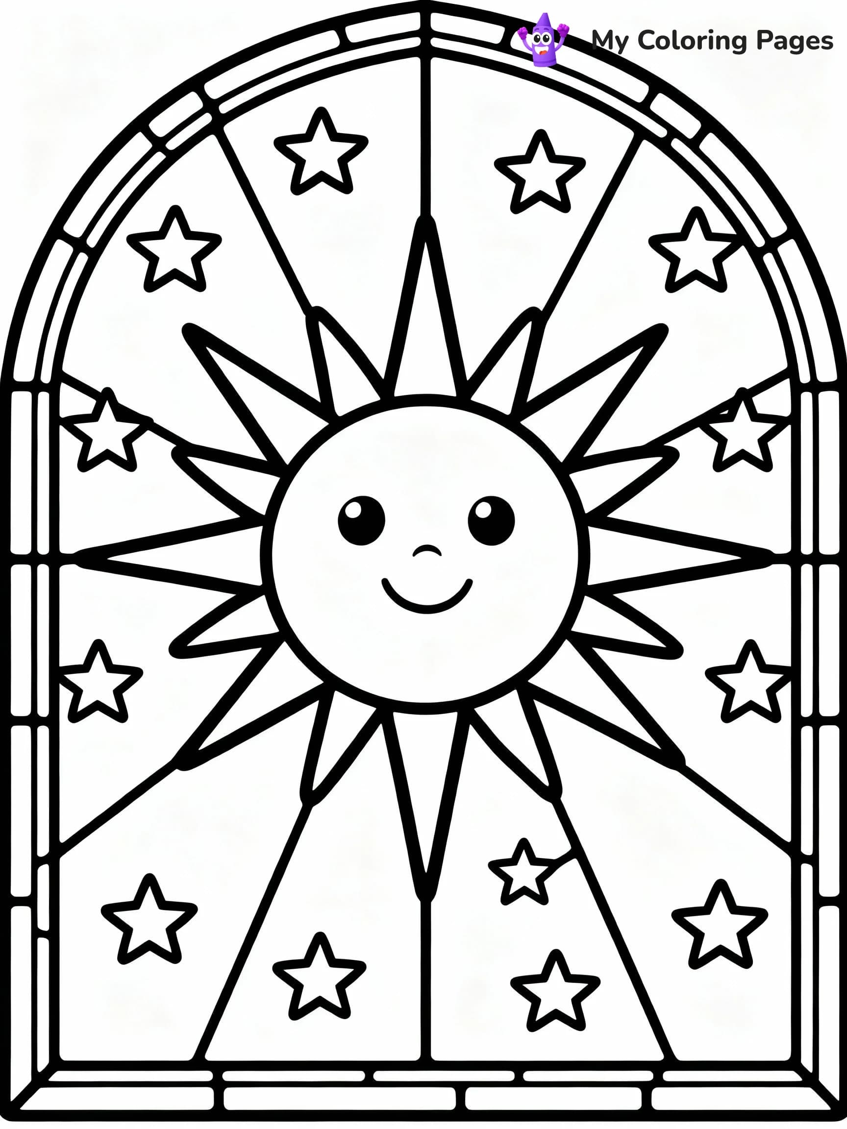 Stained Glass Coloring Pages - 8
