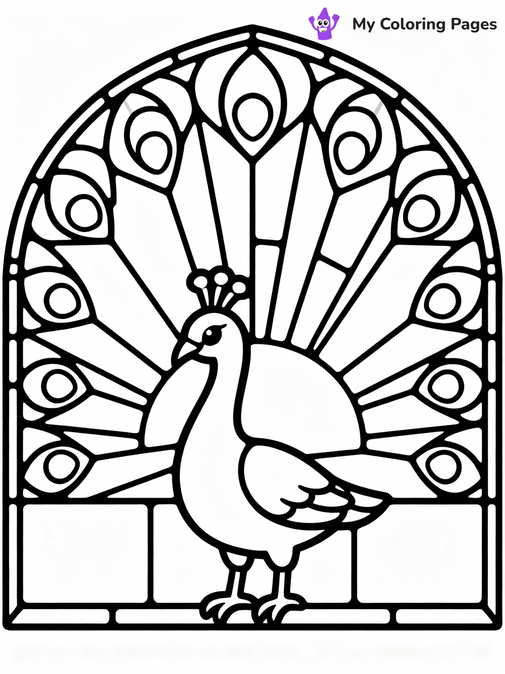 Stained Glass Coloring Pages - 5