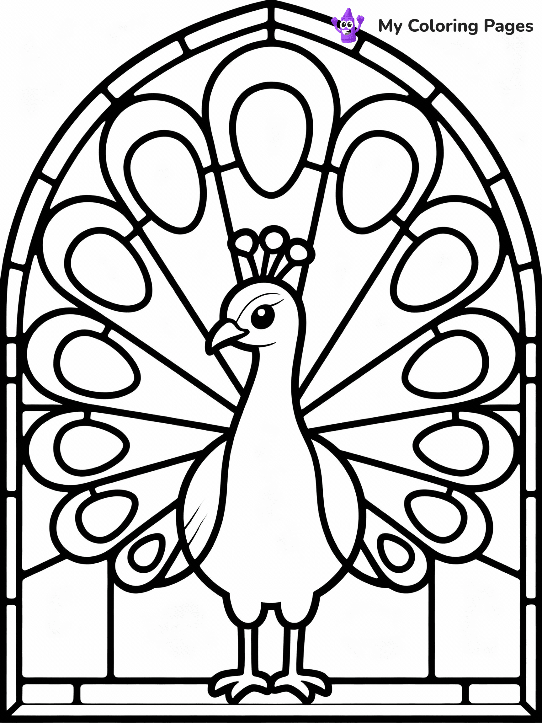 Stained Glass Coloring Pages - 4