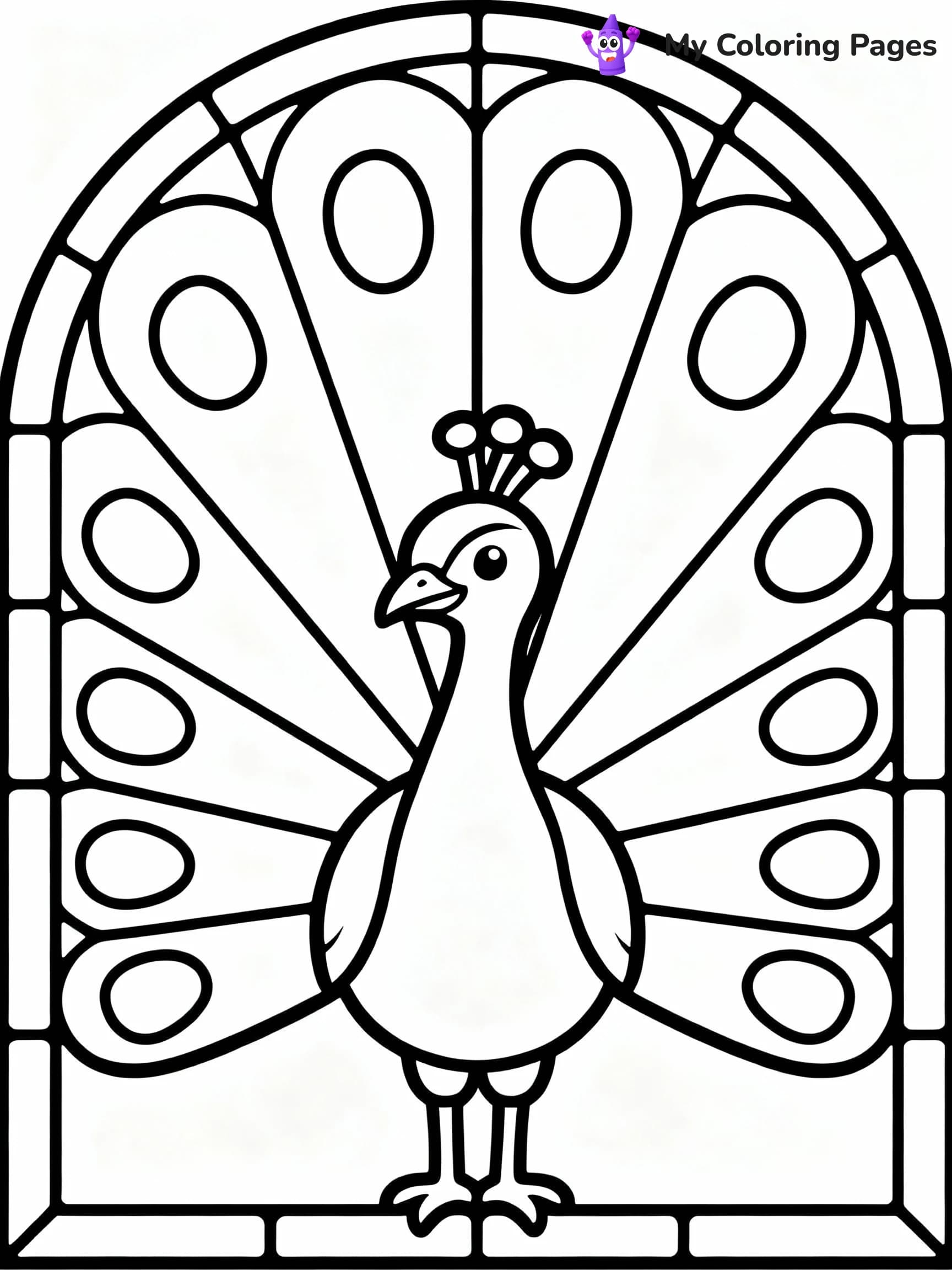 Stained Glass Coloring Pages - 3