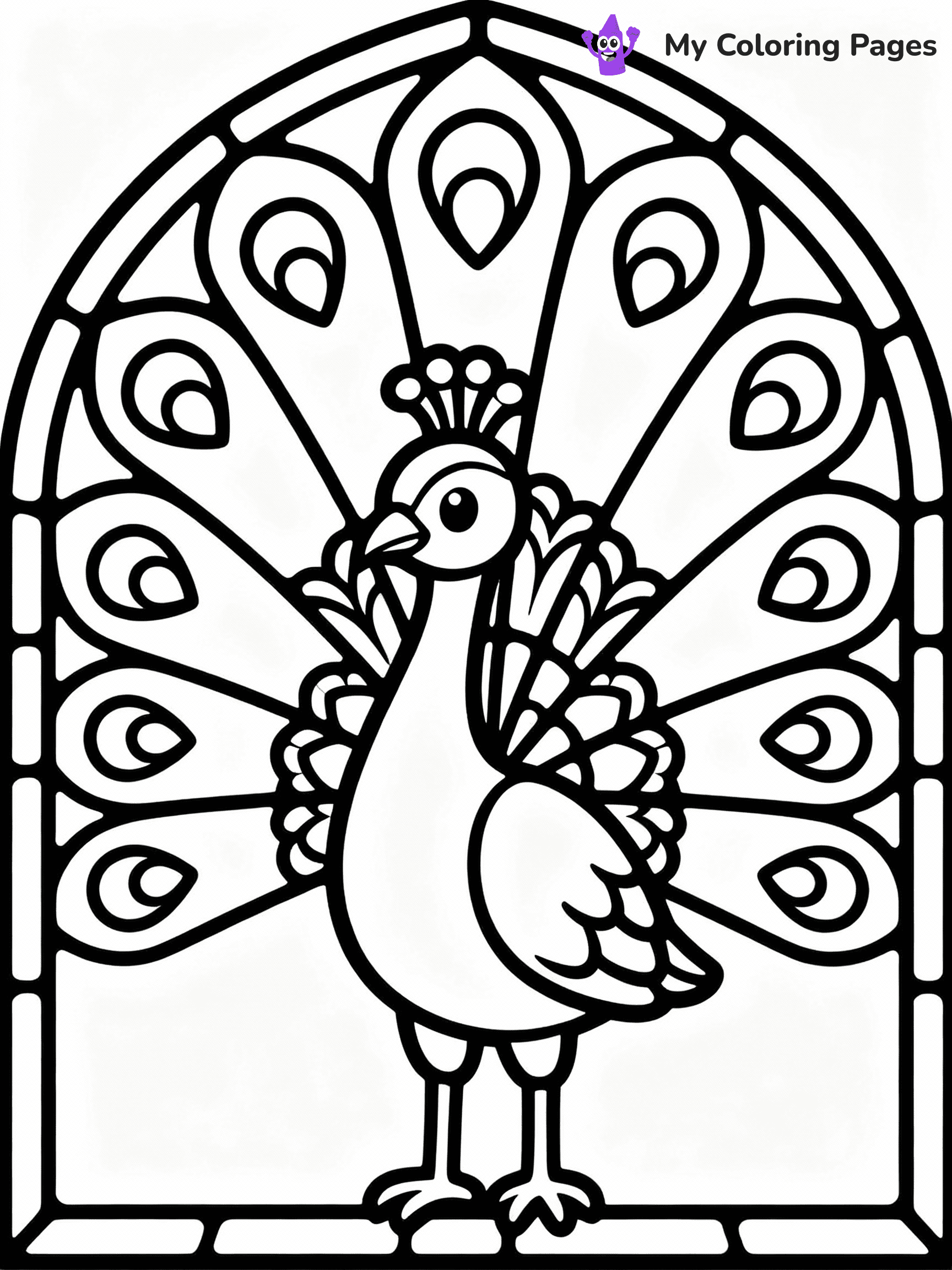 Stained Glass Coloring Pages - 2