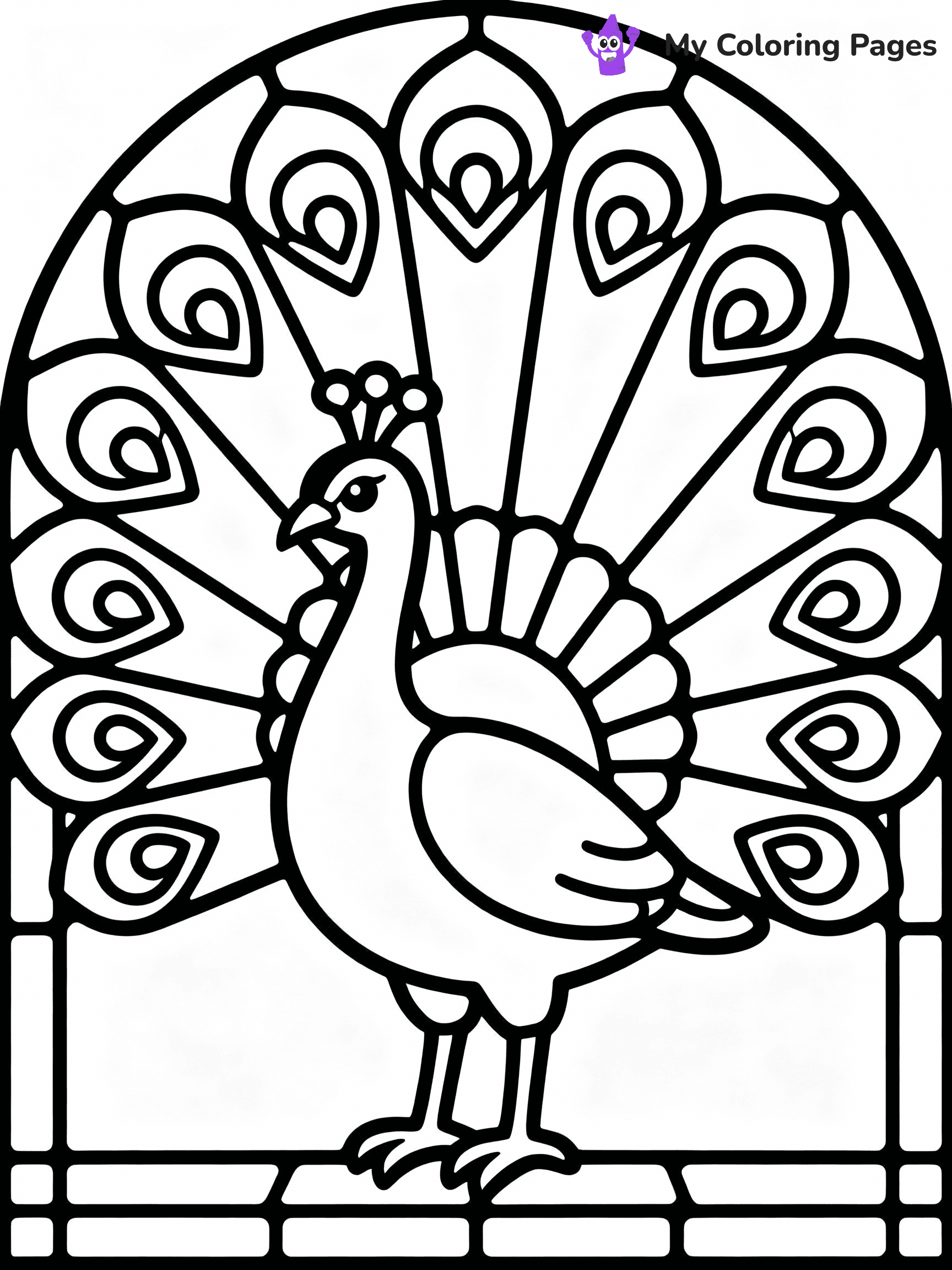 Stained Glass Coloring Pages - 1