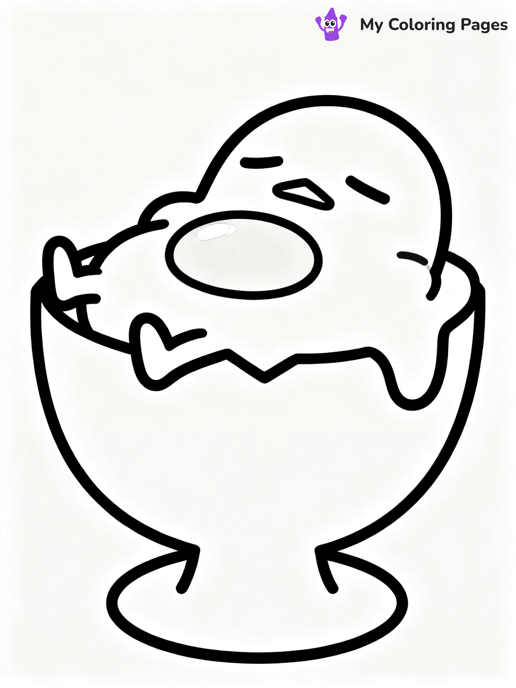 Gudetama Coloring Pages - 31