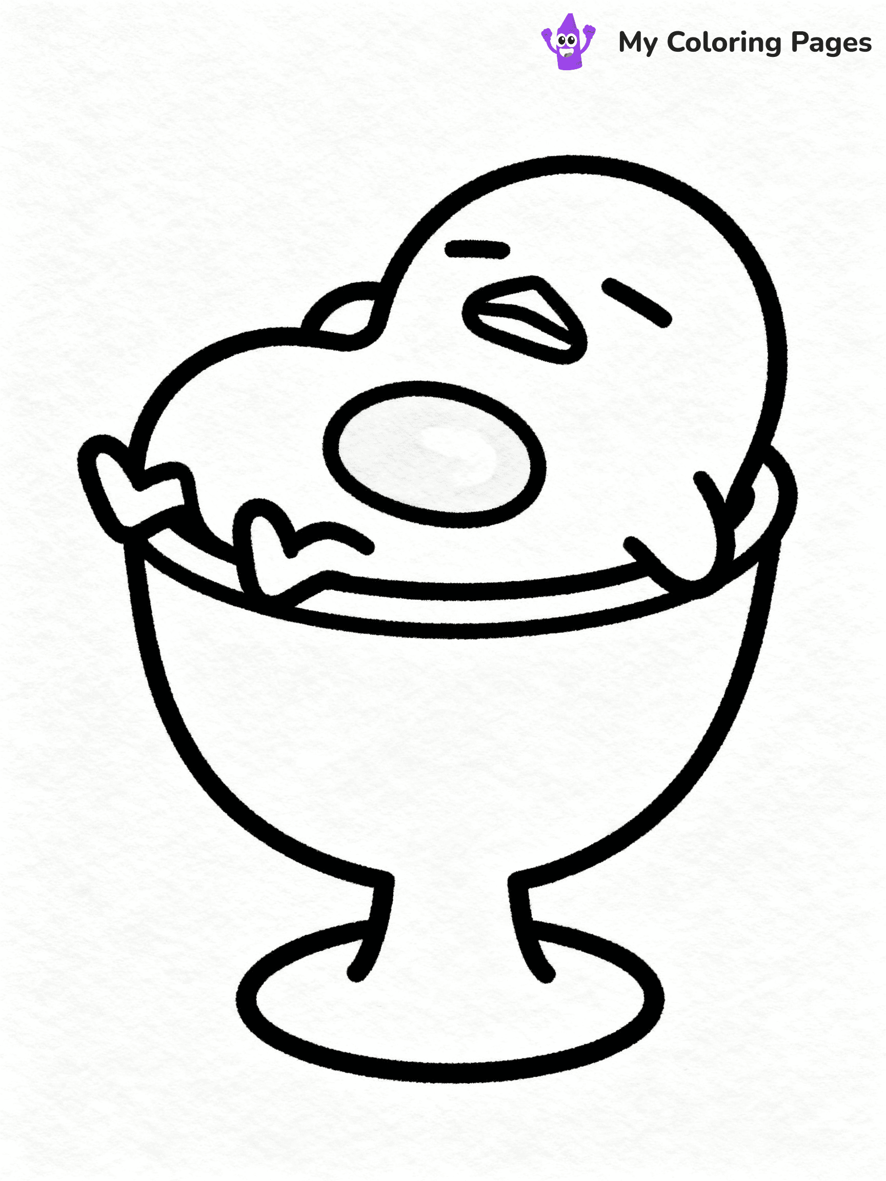 Gudetama Coloring Pages - 28