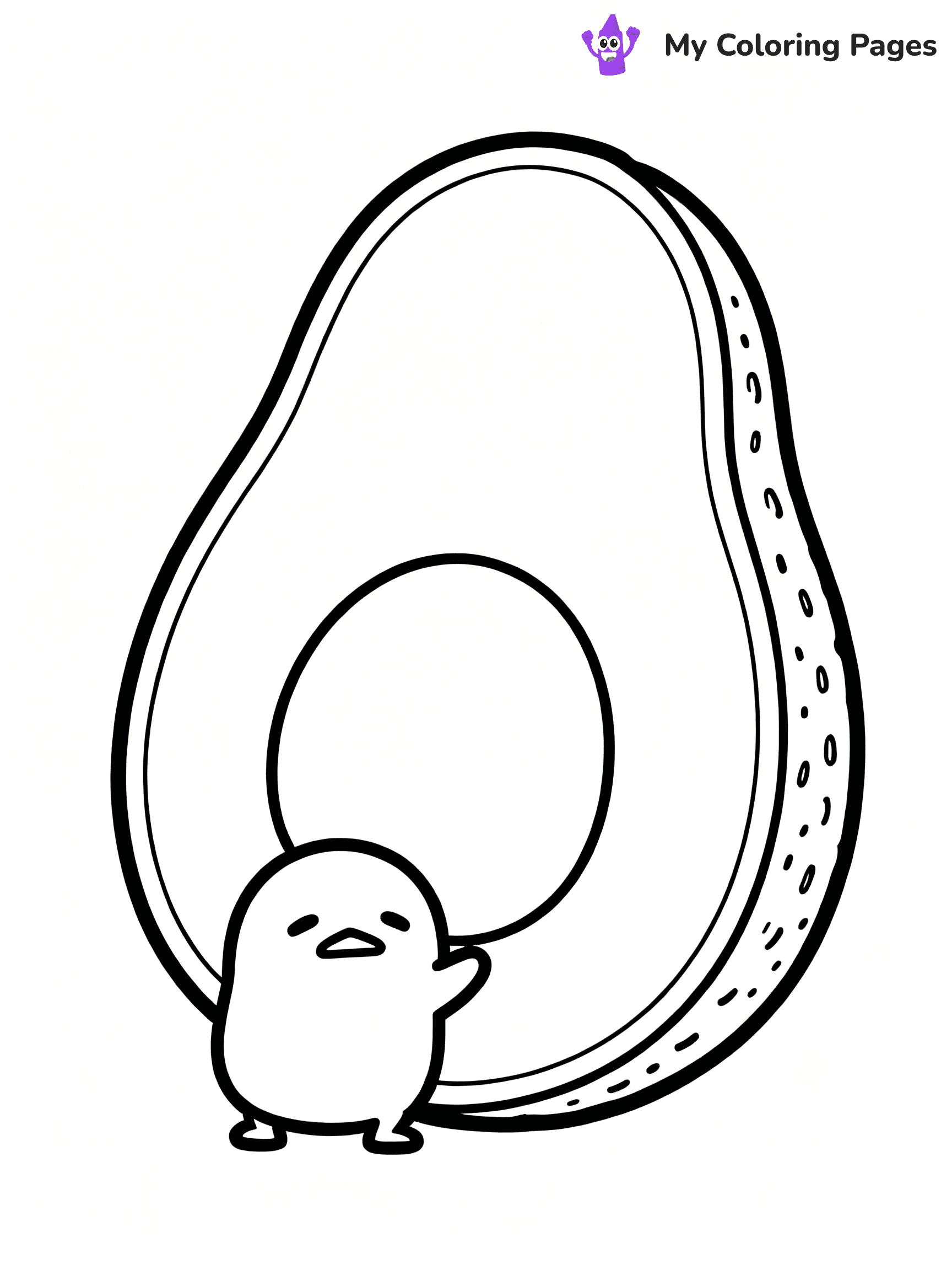 Gudetama Coloring Pages - 18