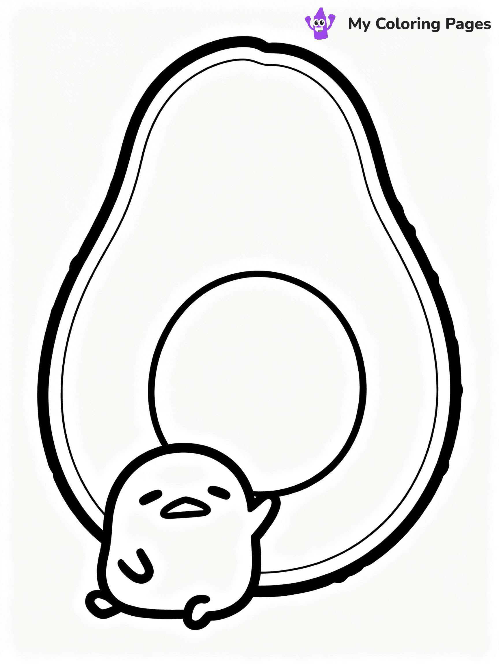 Gudetama Coloring Pages - 15