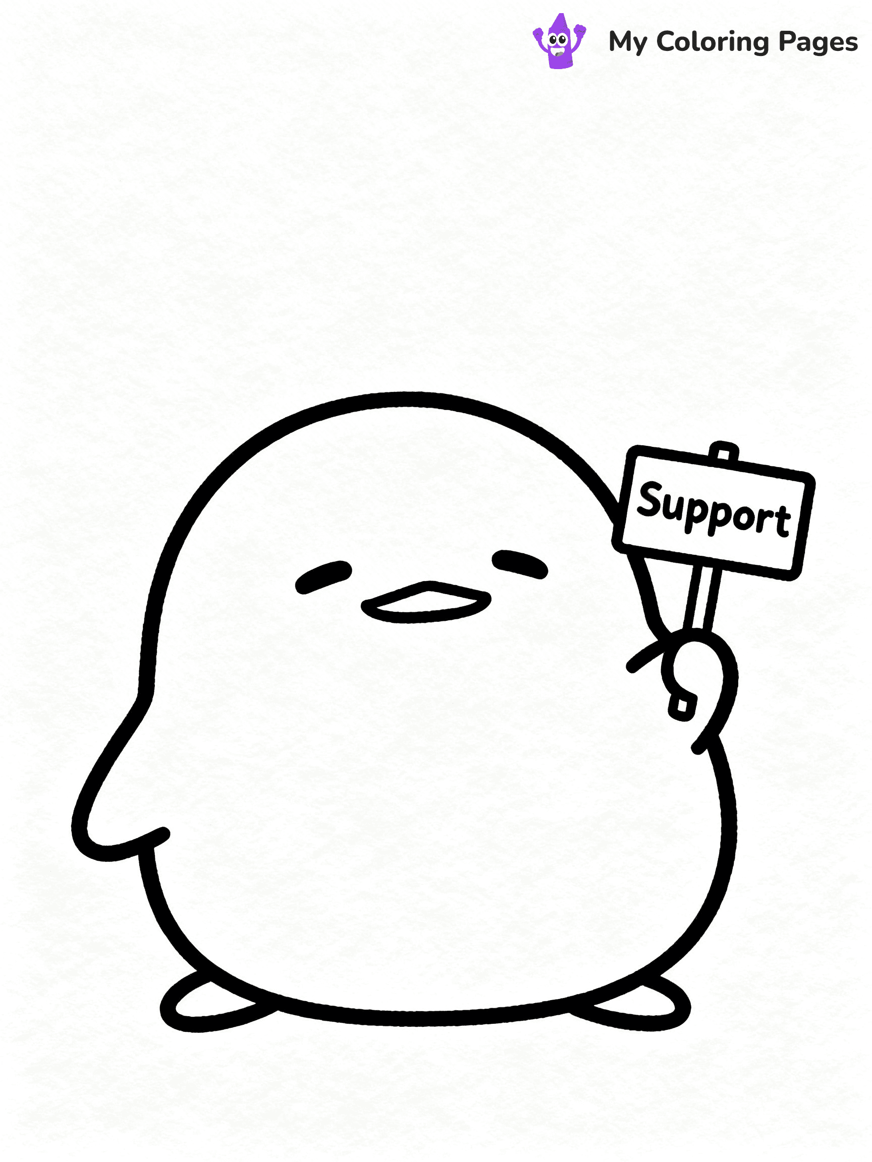Gudetama Coloring Pages - 9