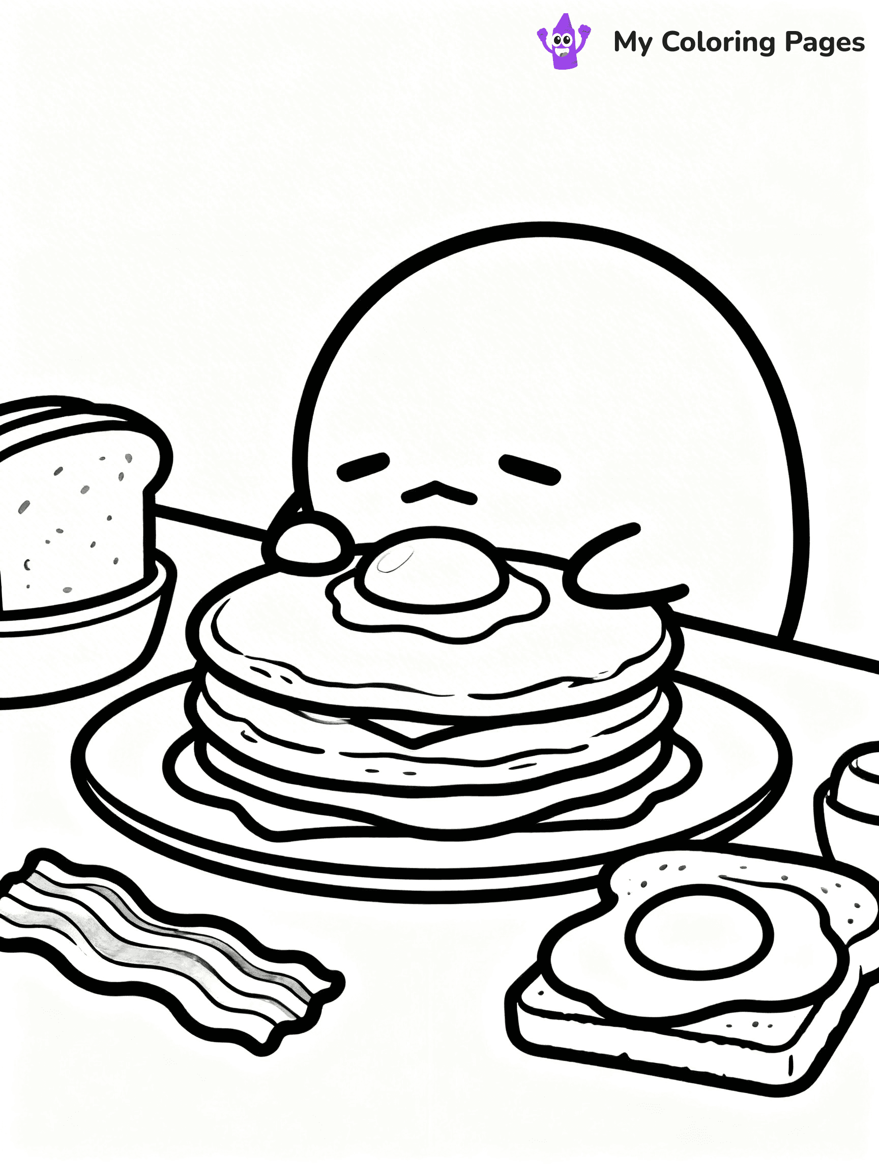 Gudetama Coloring Pages - 5