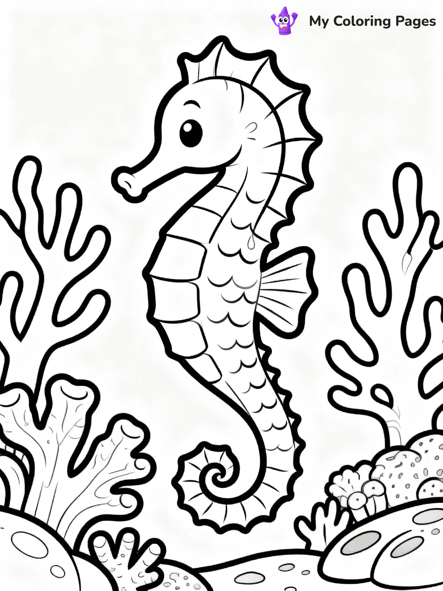 Seahorse Coloring Pages - 23