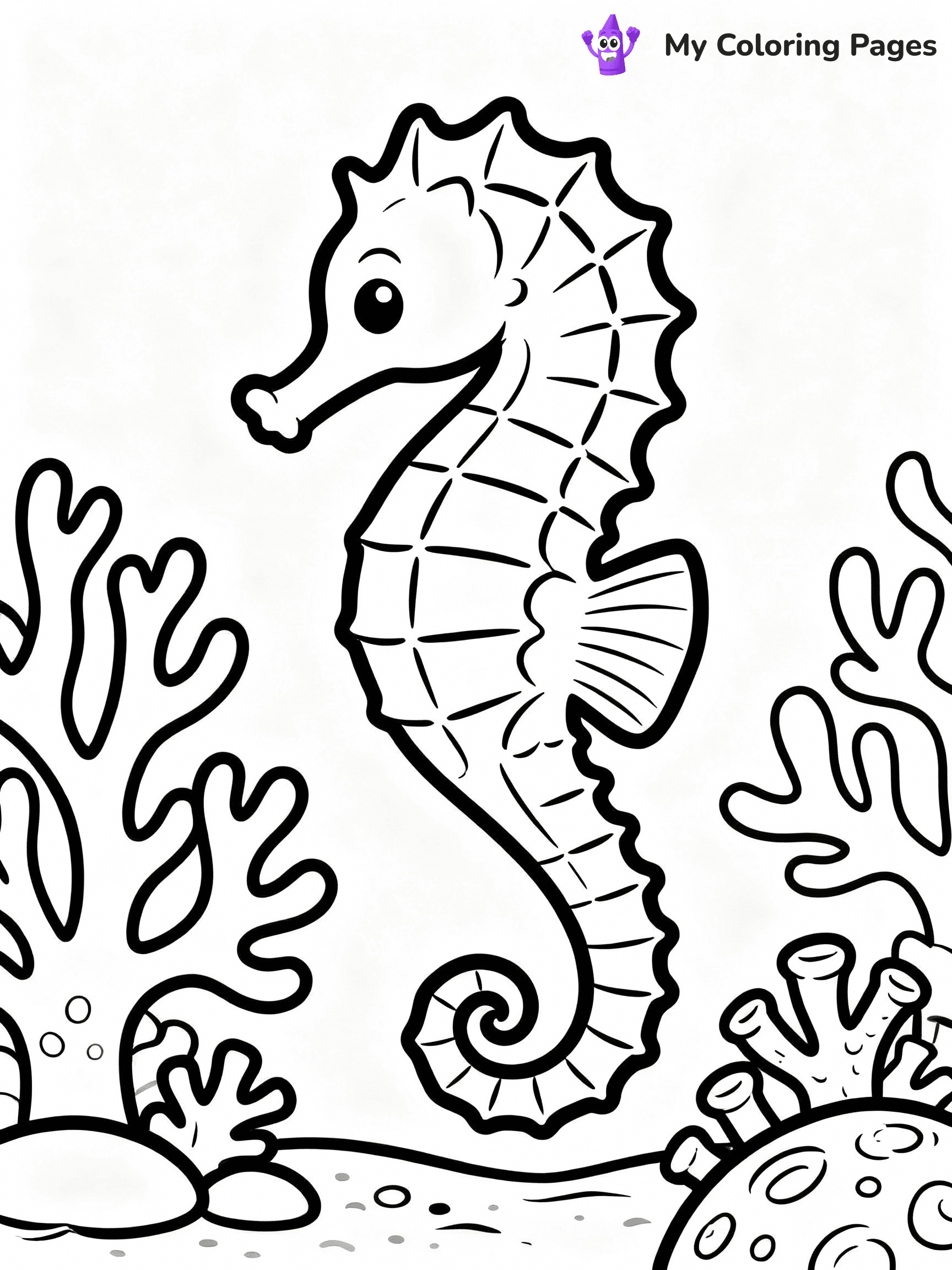 Seahorse Coloring Pages - 22