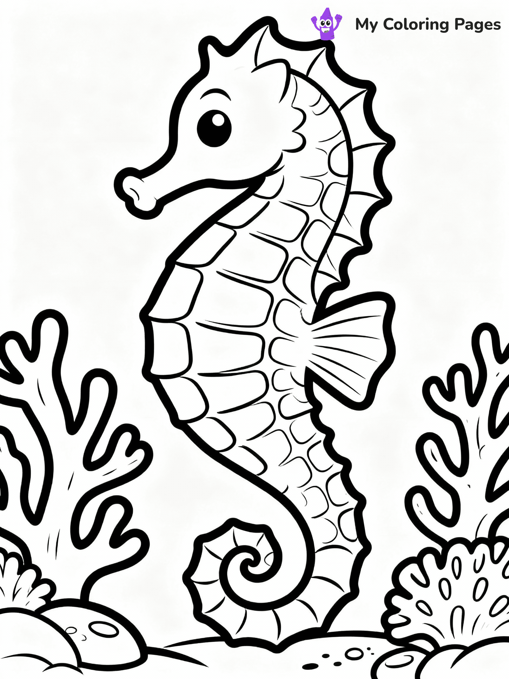 Seahorse Coloring Pages - 21