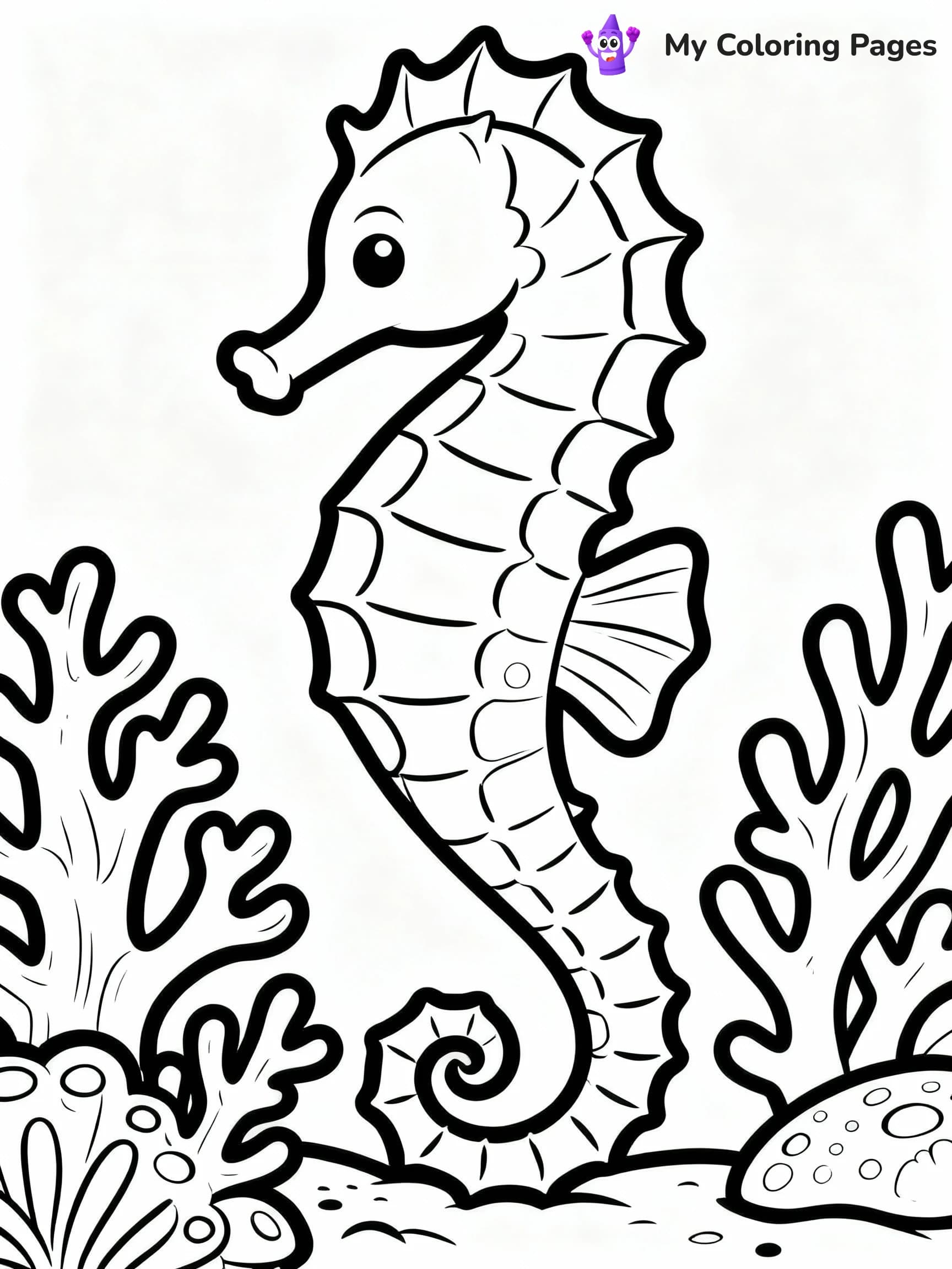 Seahorse Coloring Pages - 20
