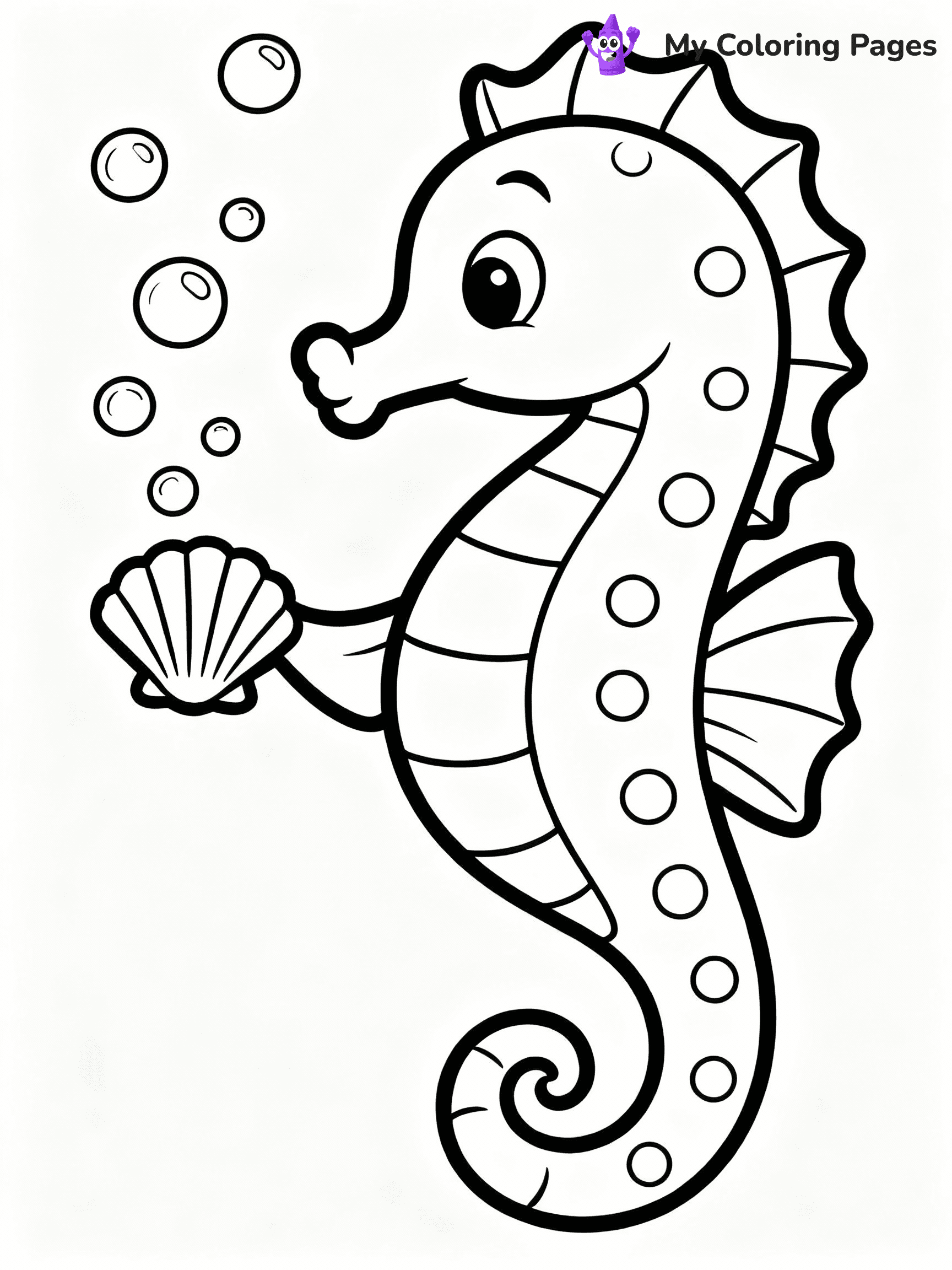 Seahorse Coloring Pages - 15