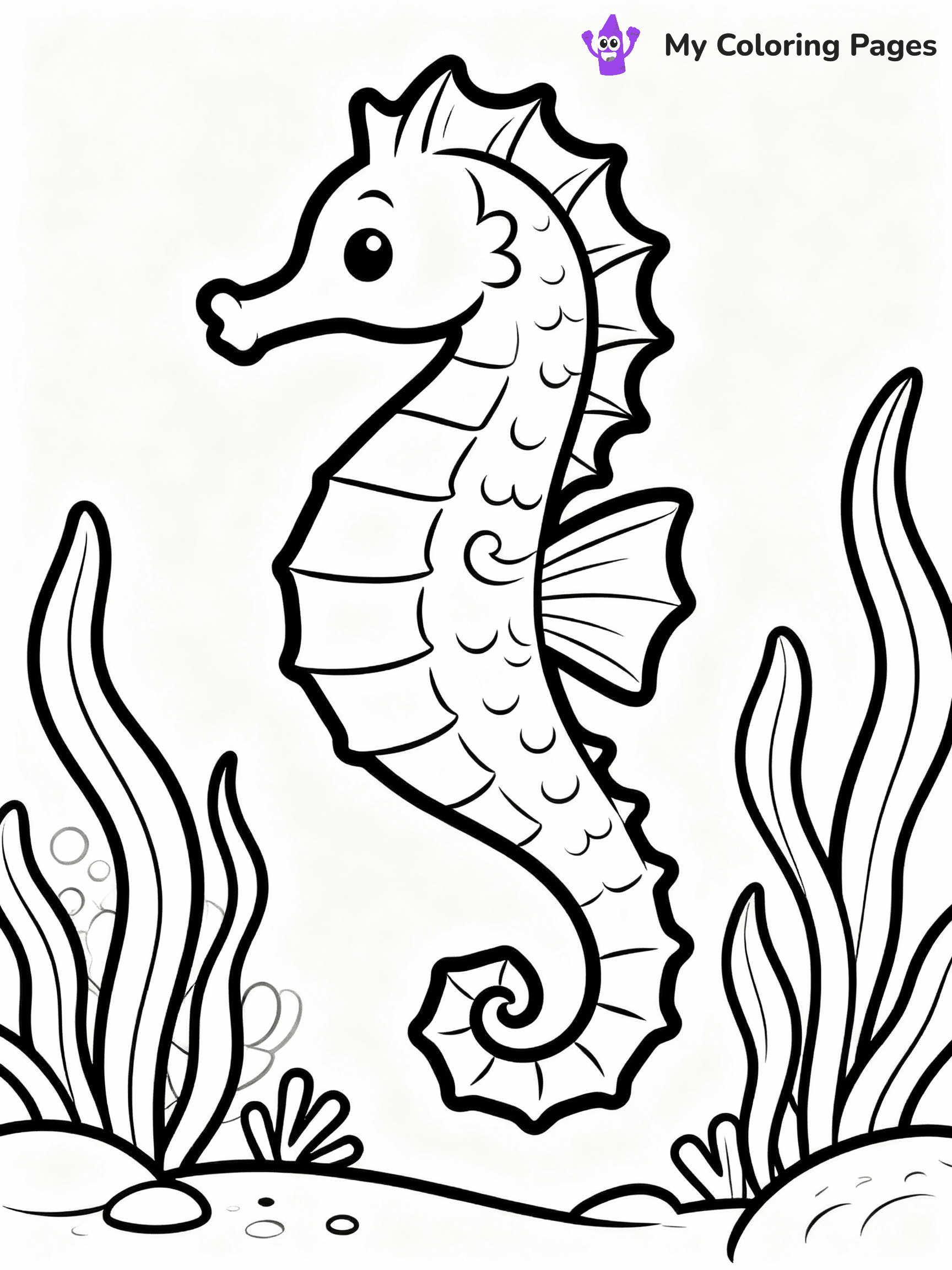 Seahorse Coloring Pages - 11