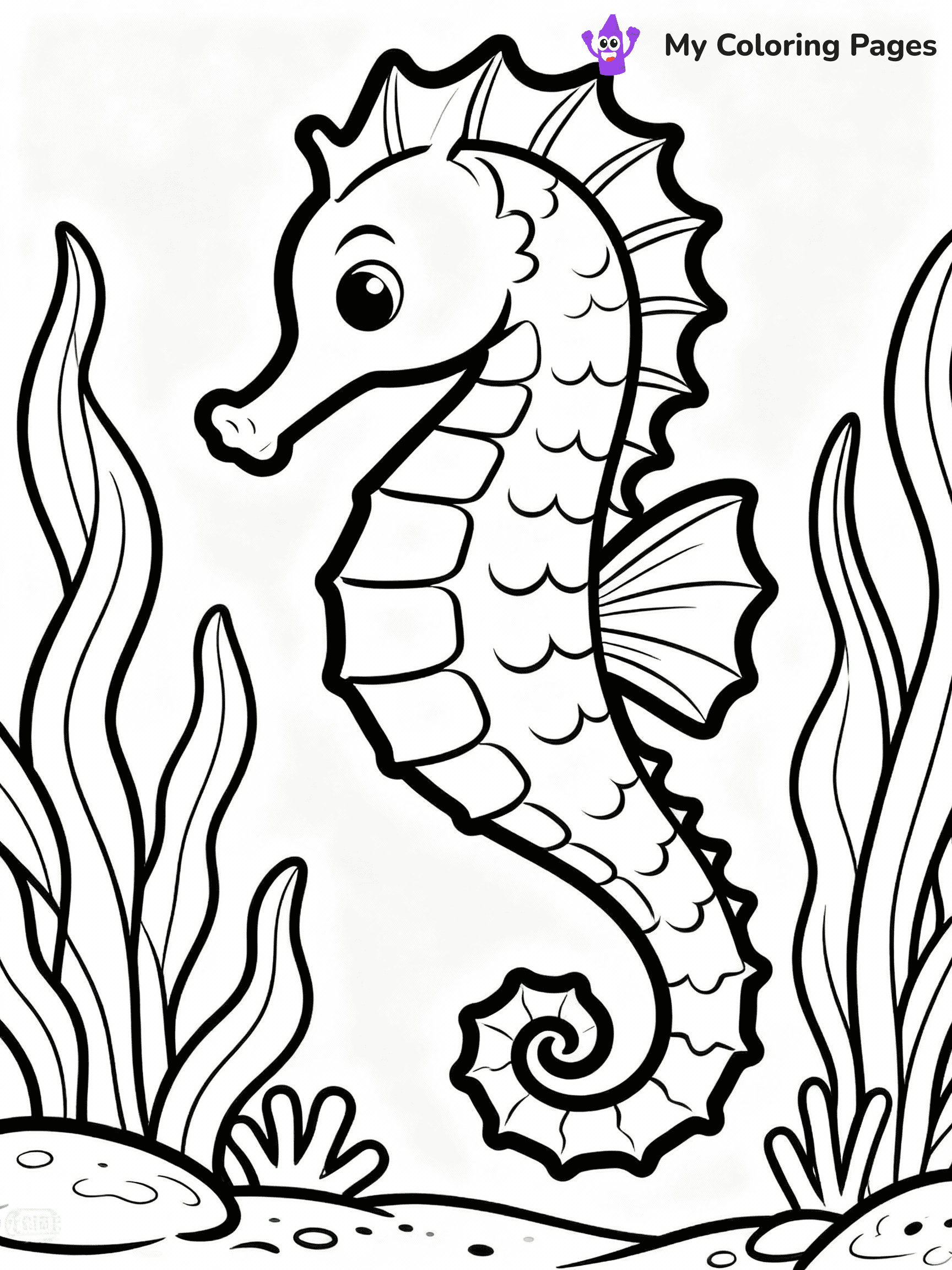 Seahorse Coloring Pages - 10