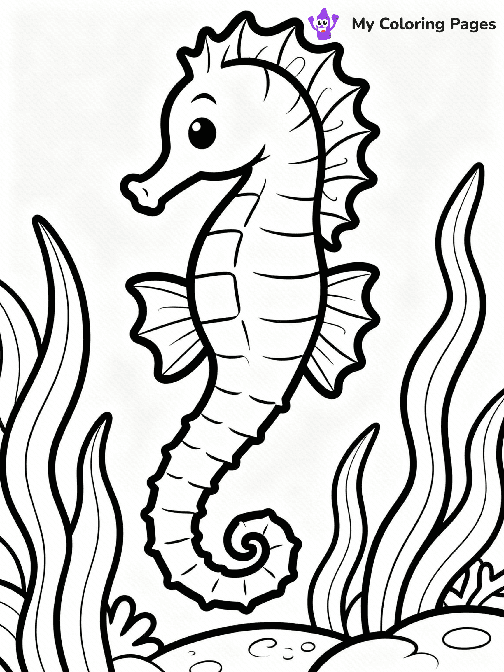Seahorse Coloring Pages - 9