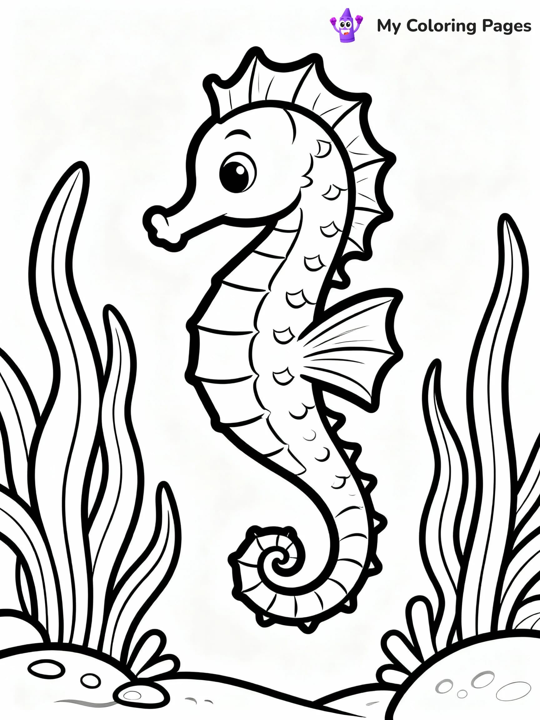 Seahorse Coloring Pages - 7