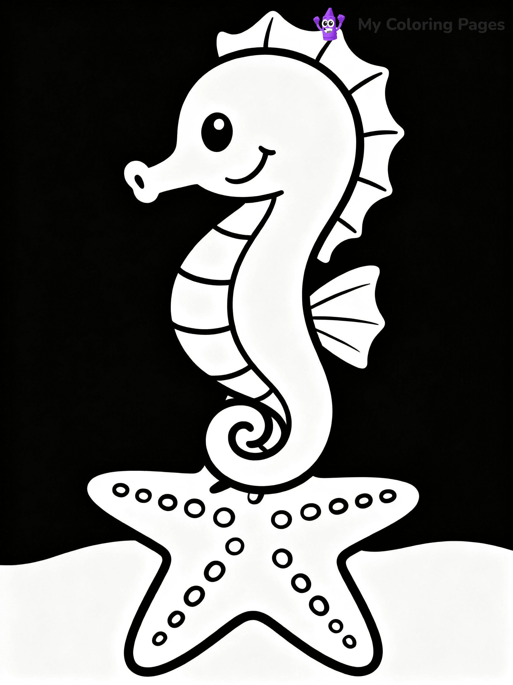 Seahorse Coloring Pages - 6