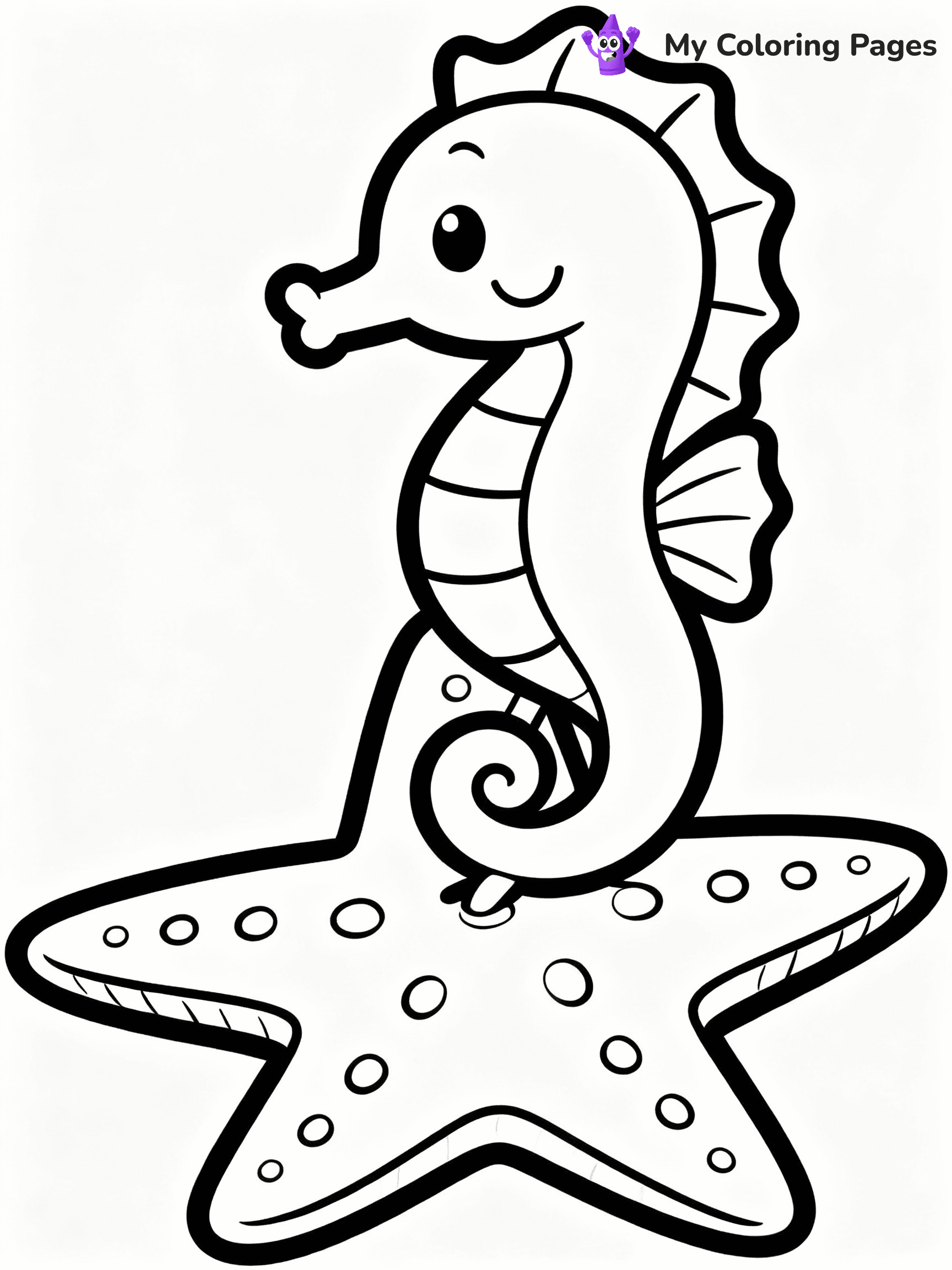 Seahorse Coloring Pages - 3