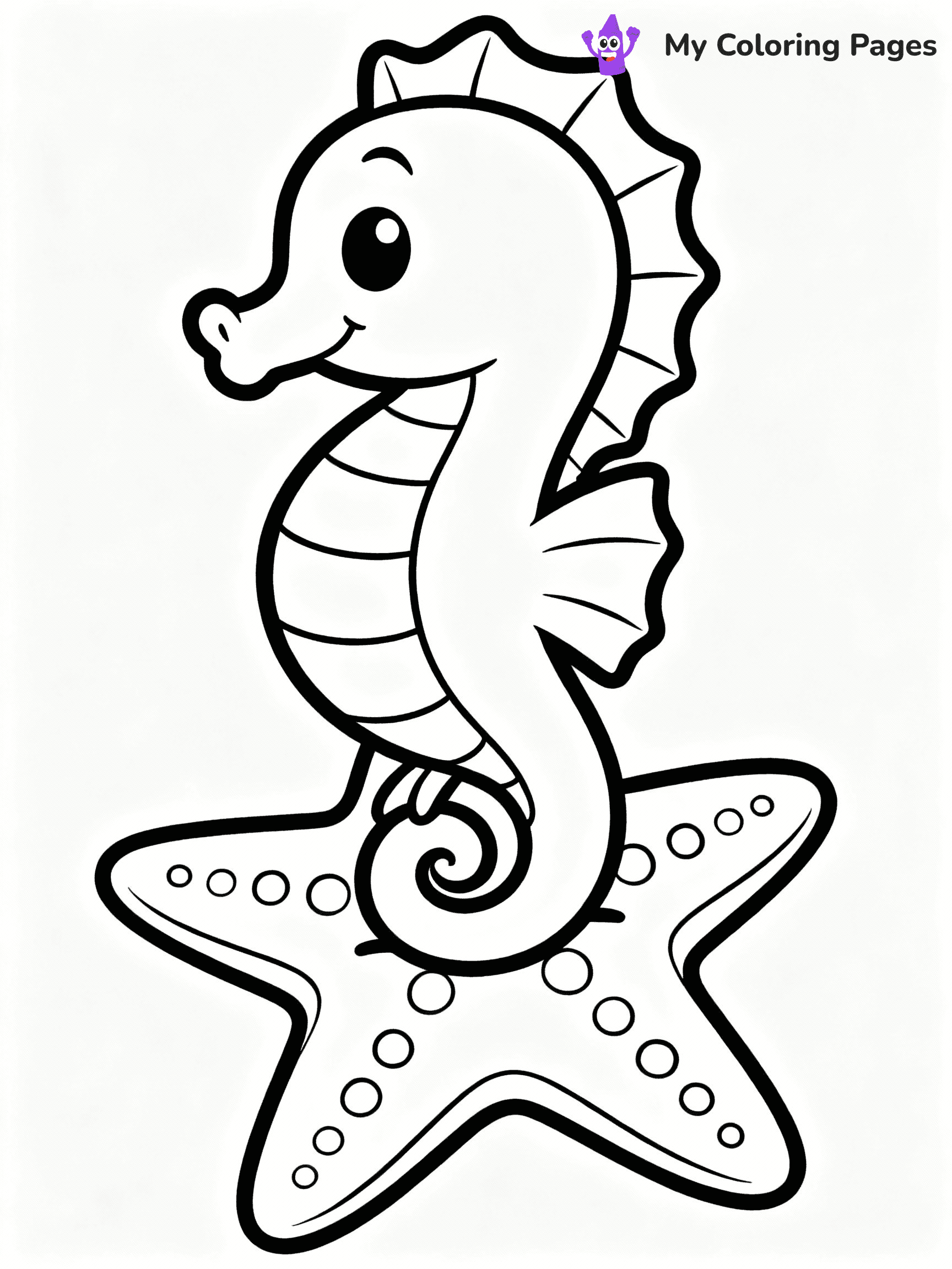Seahorse Coloring Pages - 2