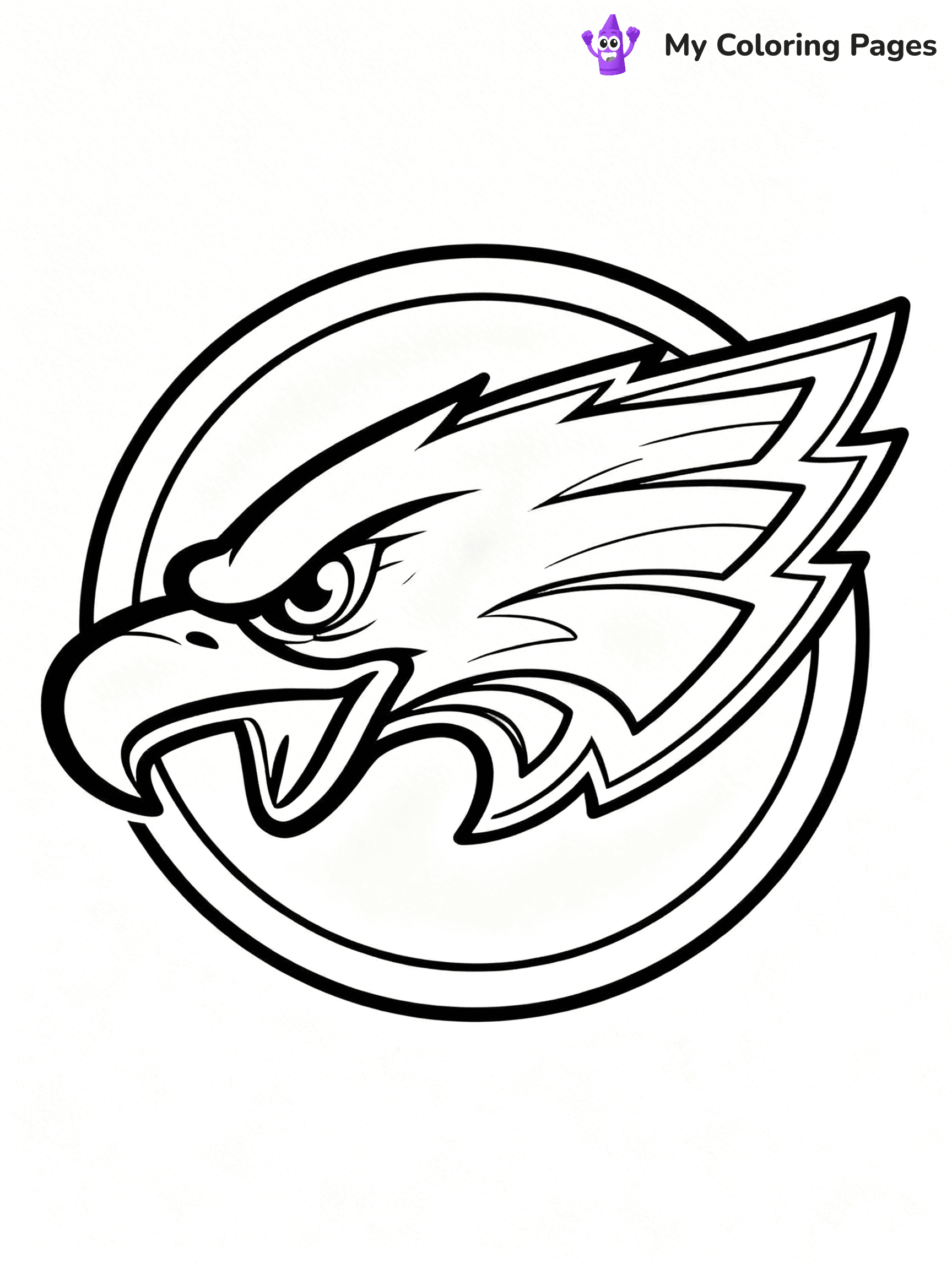 Eagles Helmet Coloring Pages - 24