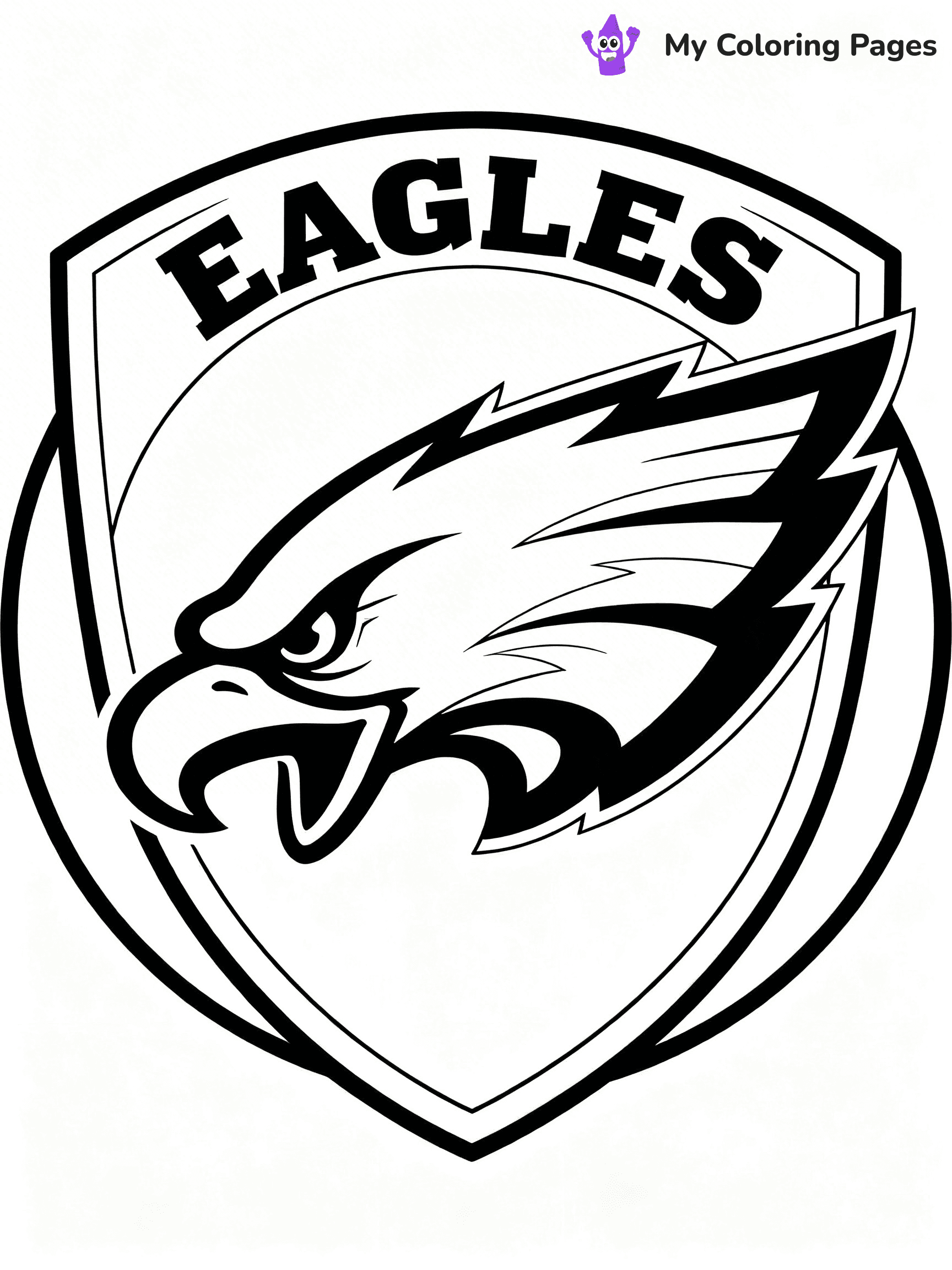 Eagles Helmet Coloring Pages - 23