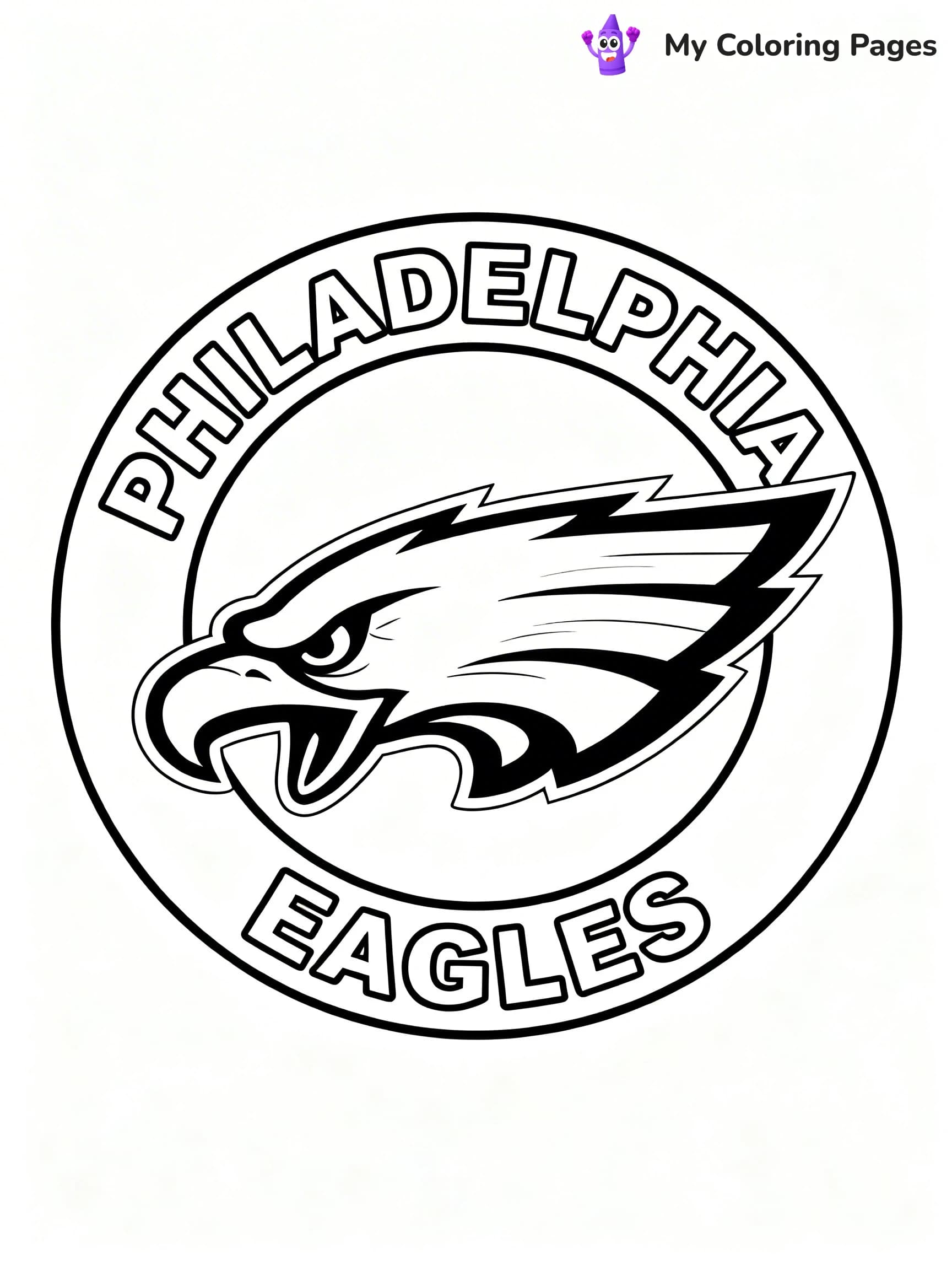 Eagles Helmet Coloring Pages - 22