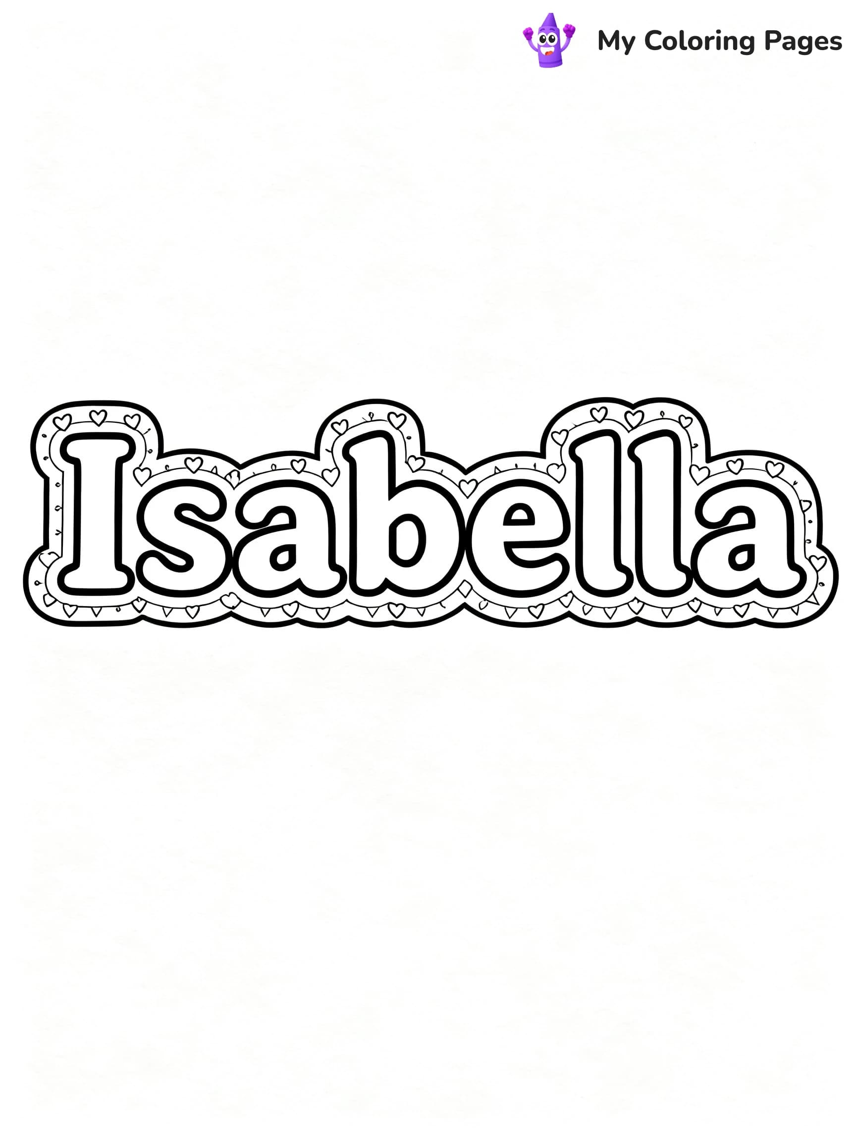 Isabella Coloring Pages - 11