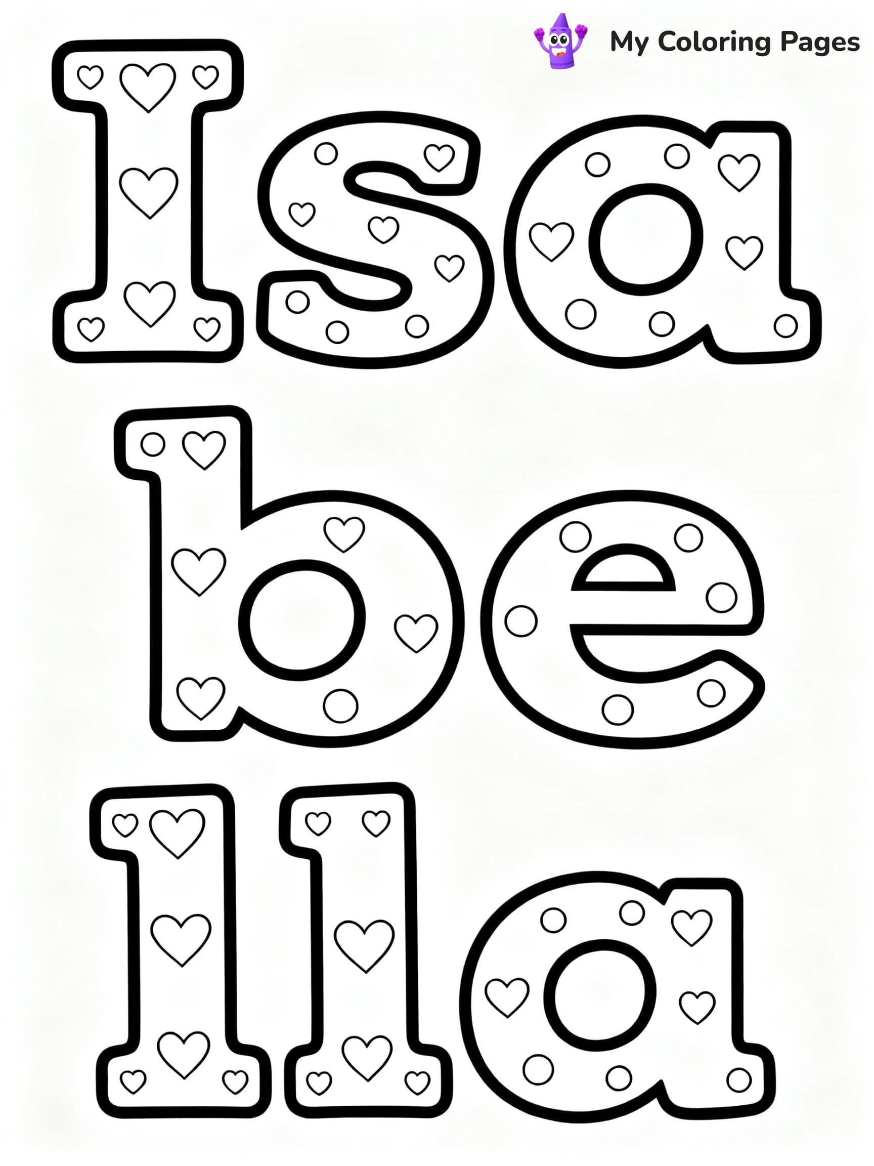 Isabella Coloring Pages - 9