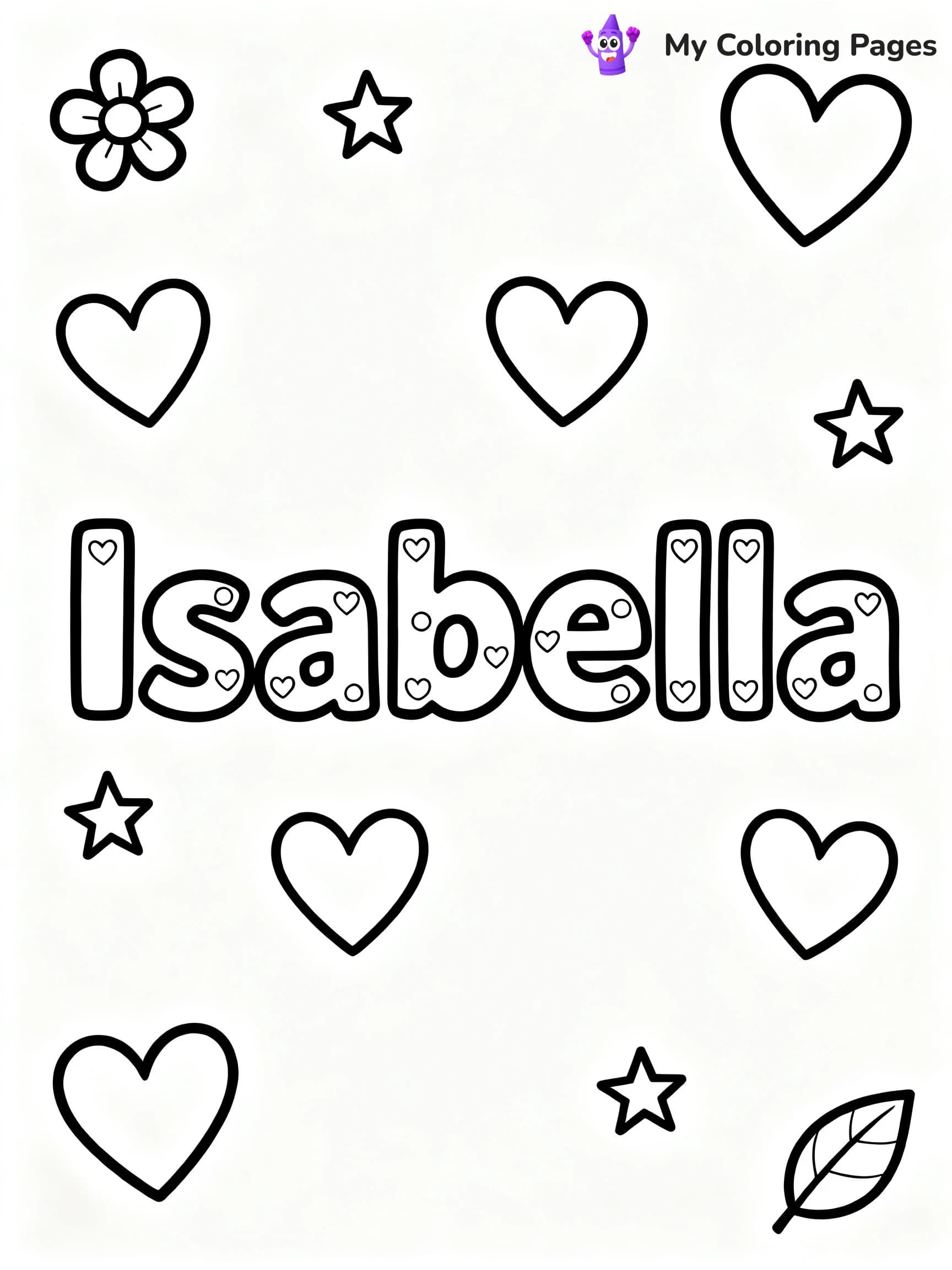 Isabella Coloring Pages - 8