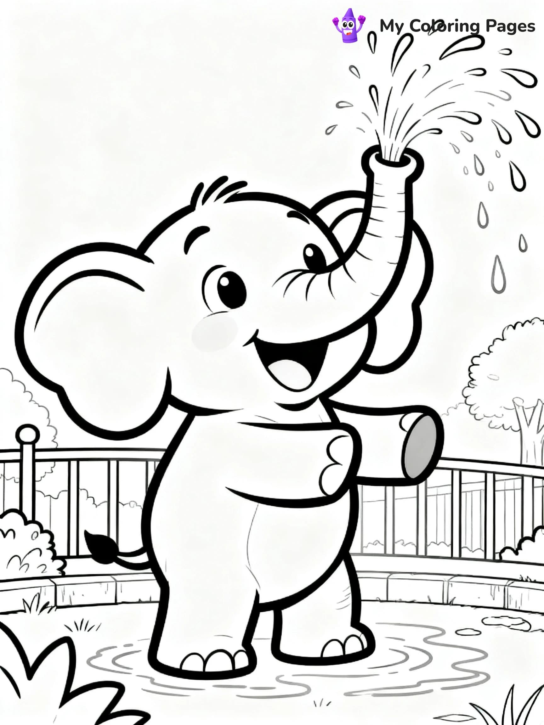 Zoo Animal Coloring Pages - 24