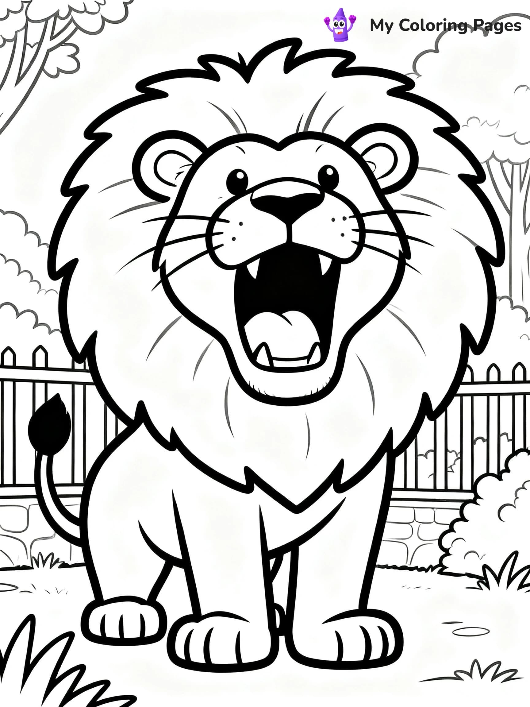Zoo Animal Coloring Pages - 19