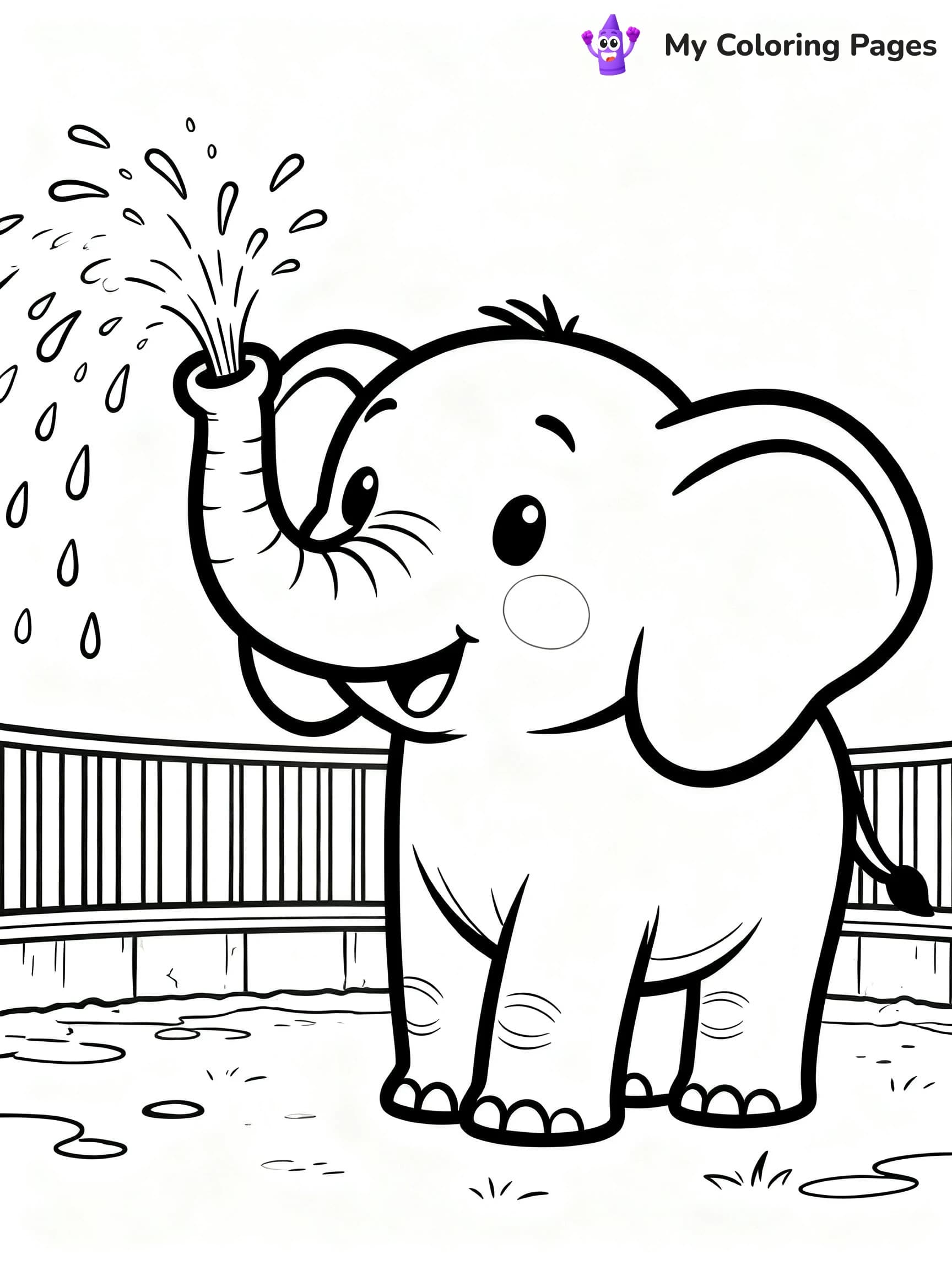 Zoo Animal Coloring Pages - 2