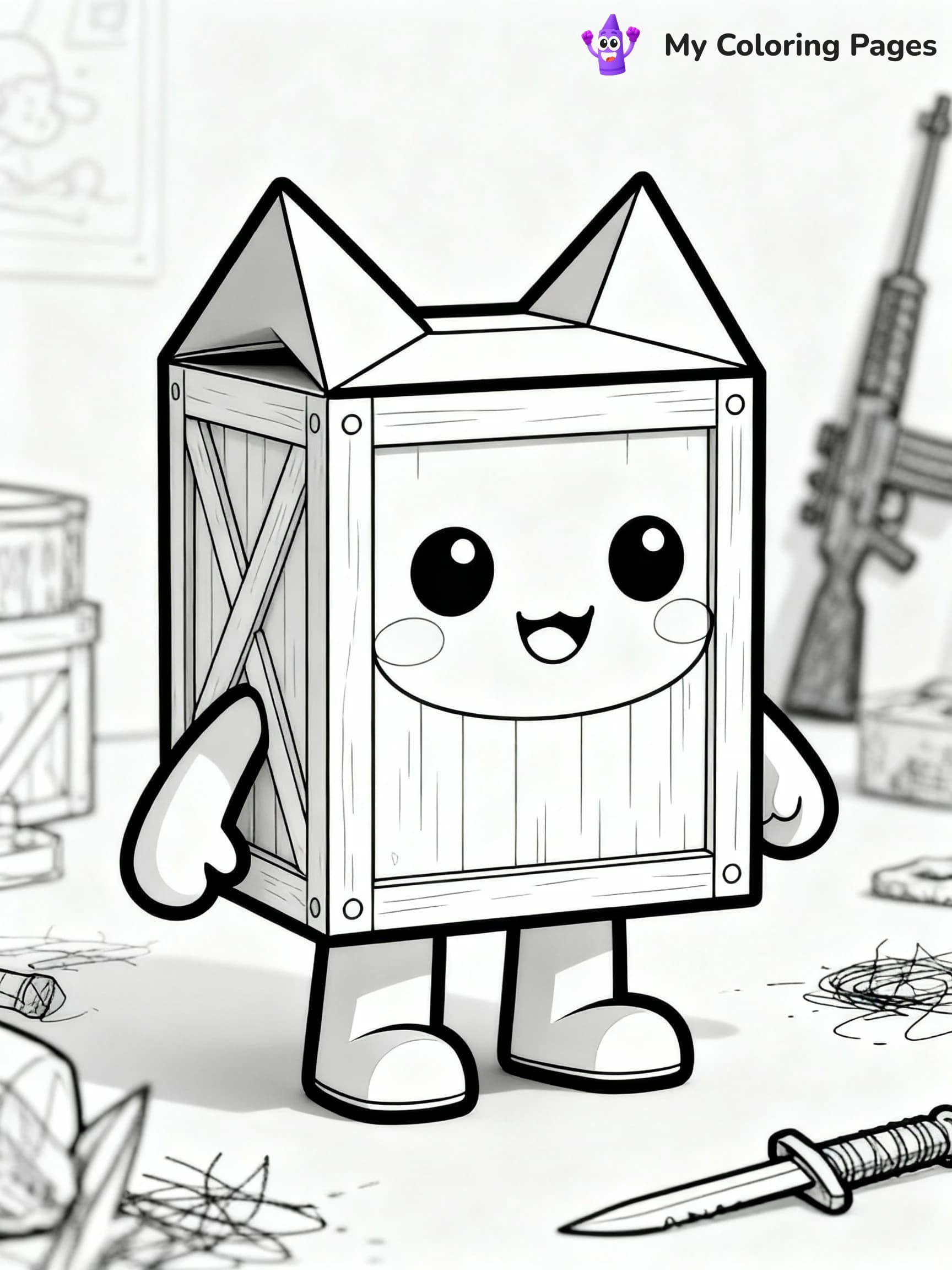 Lankybox Coloring Pages - 7
