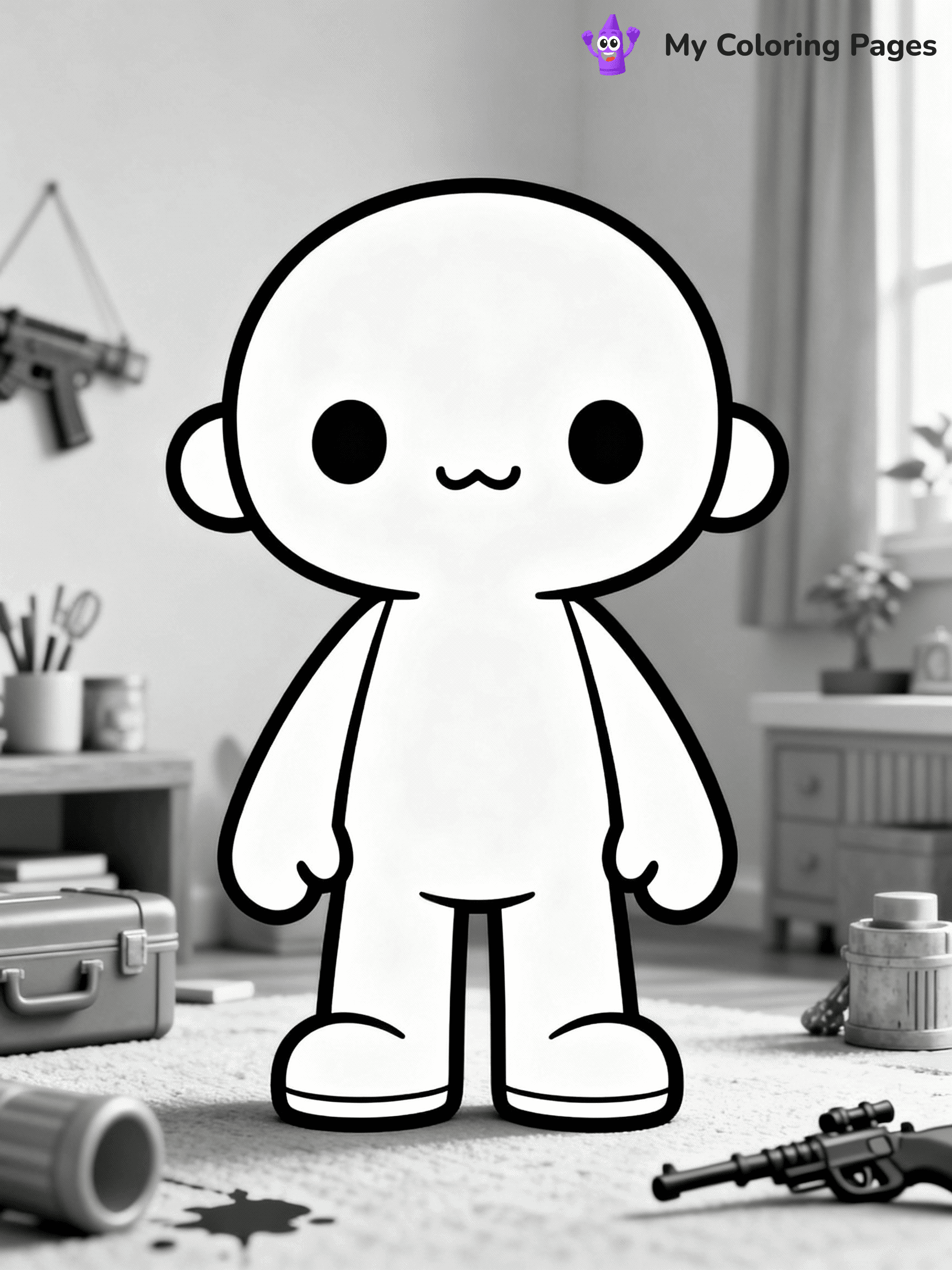 Lankybox Coloring Pages - 1