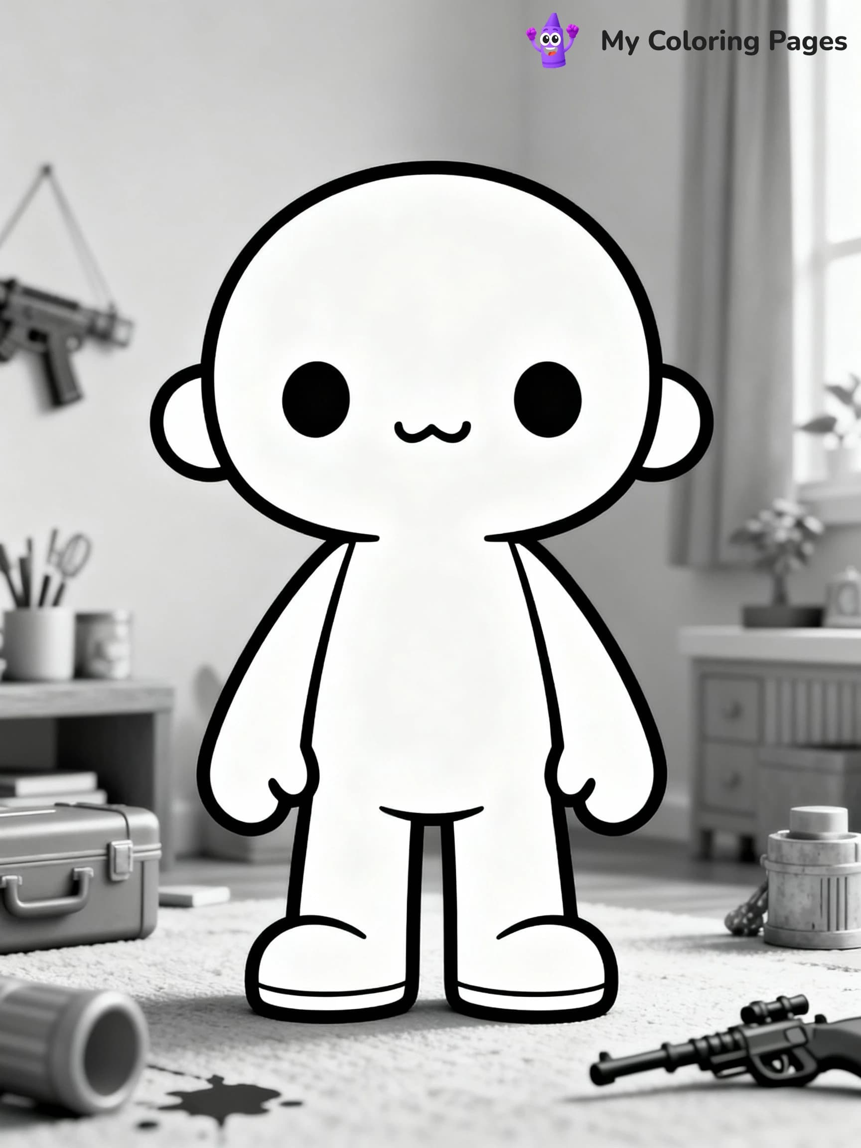Lankybox Coloring Pages - 1