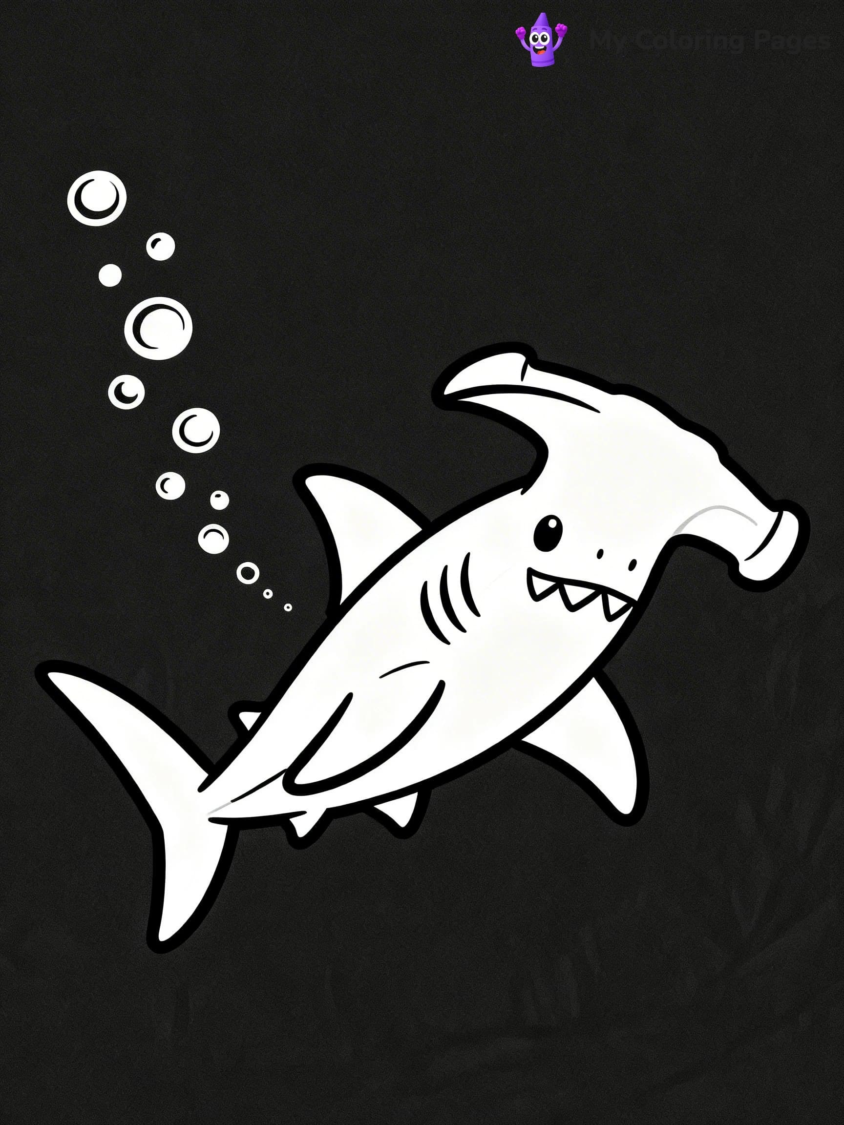 Hammerhead Shark Coloring Pages - 14