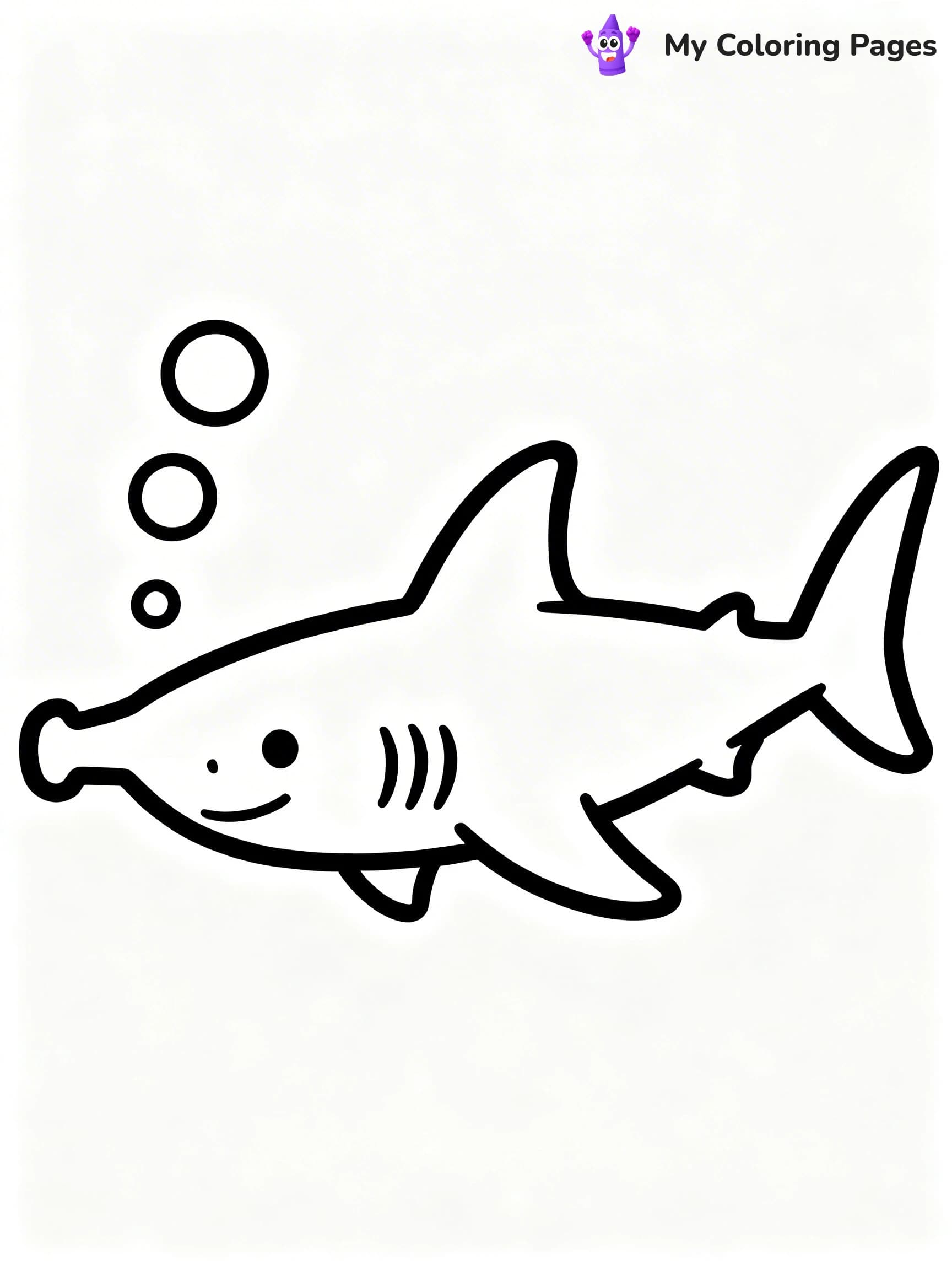 Hammerhead Shark Coloring Pages - 12
