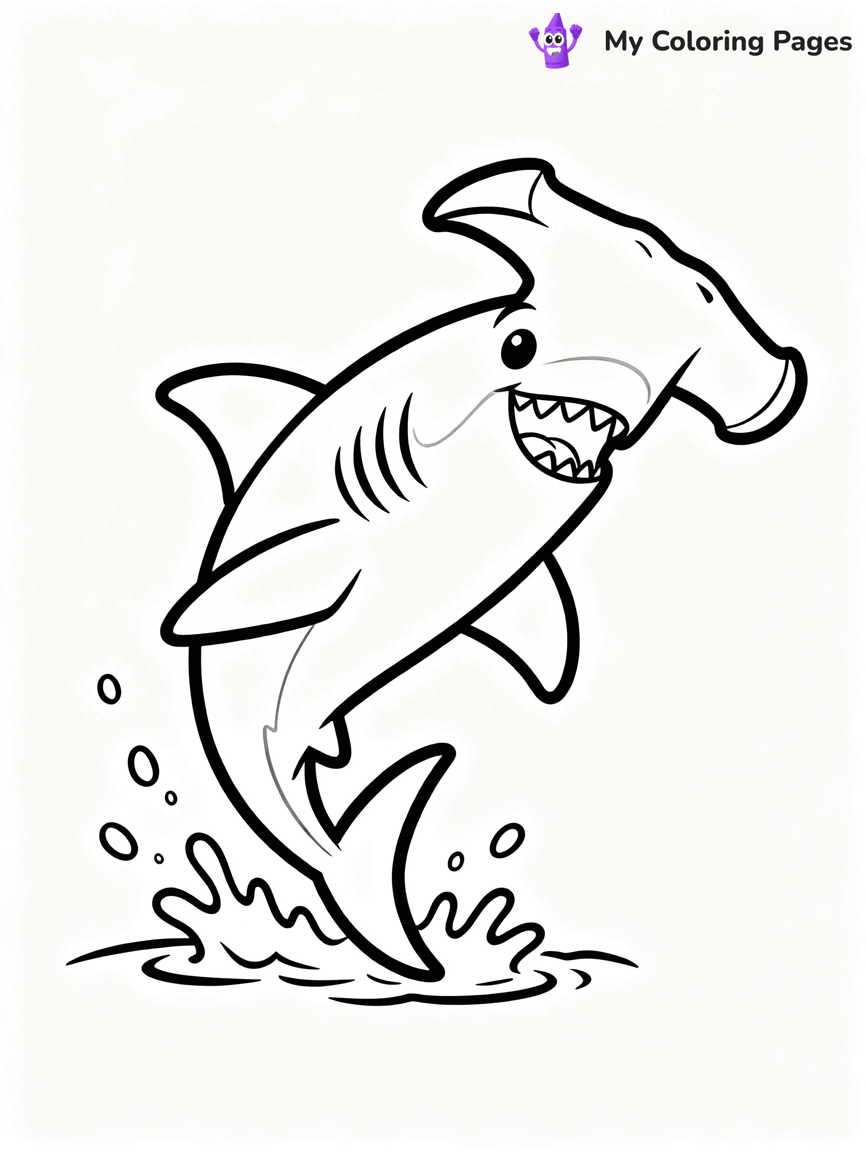Hammerhead Shark Coloring Pages - 11