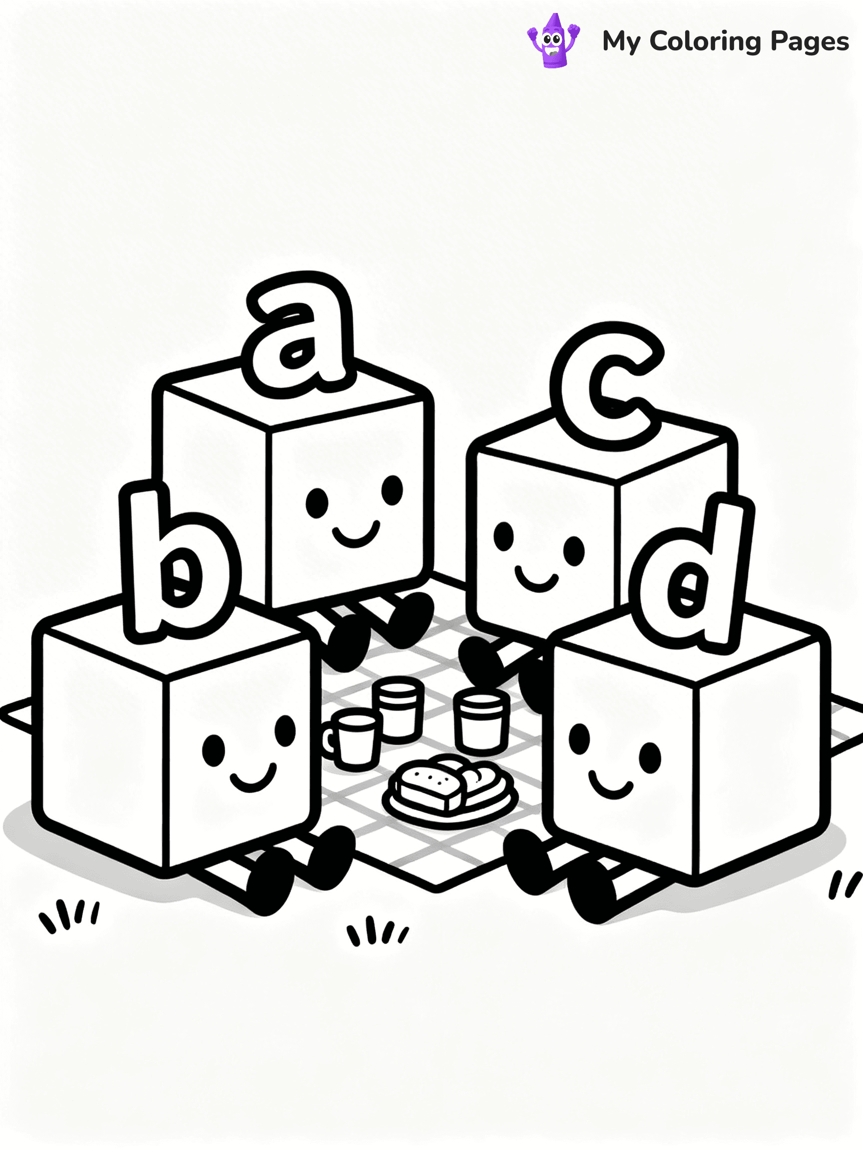 Alphablocks Coloring Pages - 12