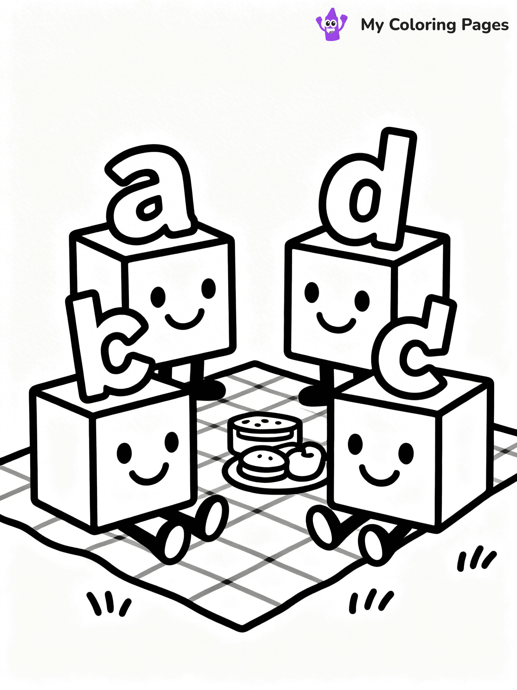Alphablocks Coloring Pages - 11