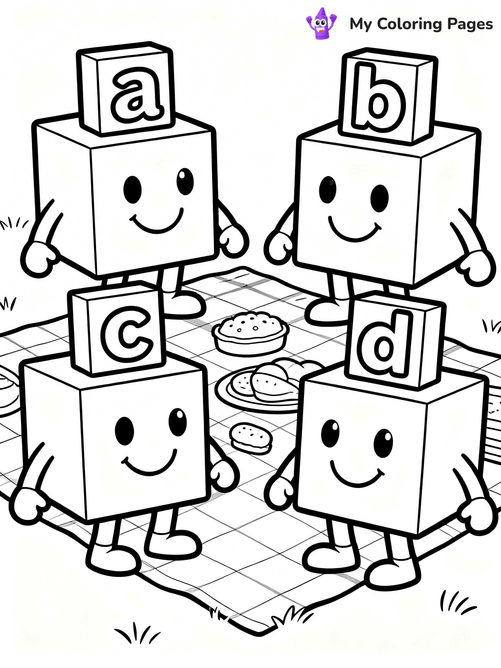 Alphablocks Coloring Pages - 8