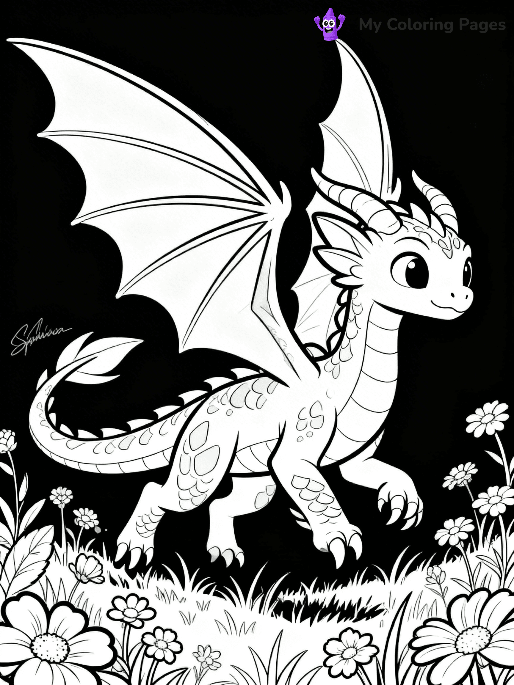 Wings of Fire Coloring Pages Silkwing - 8