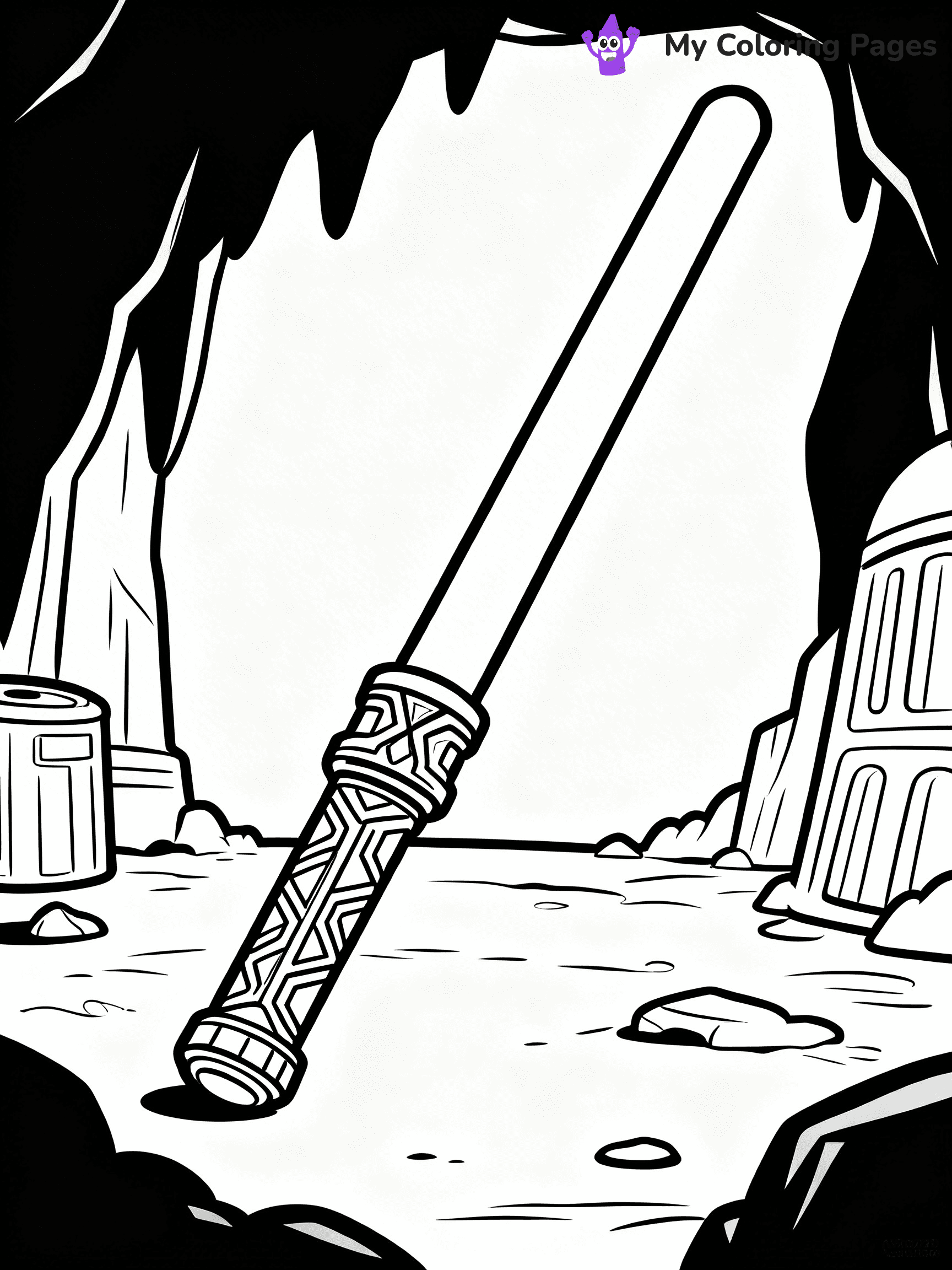 Lightsaber Coloring Pages - 26