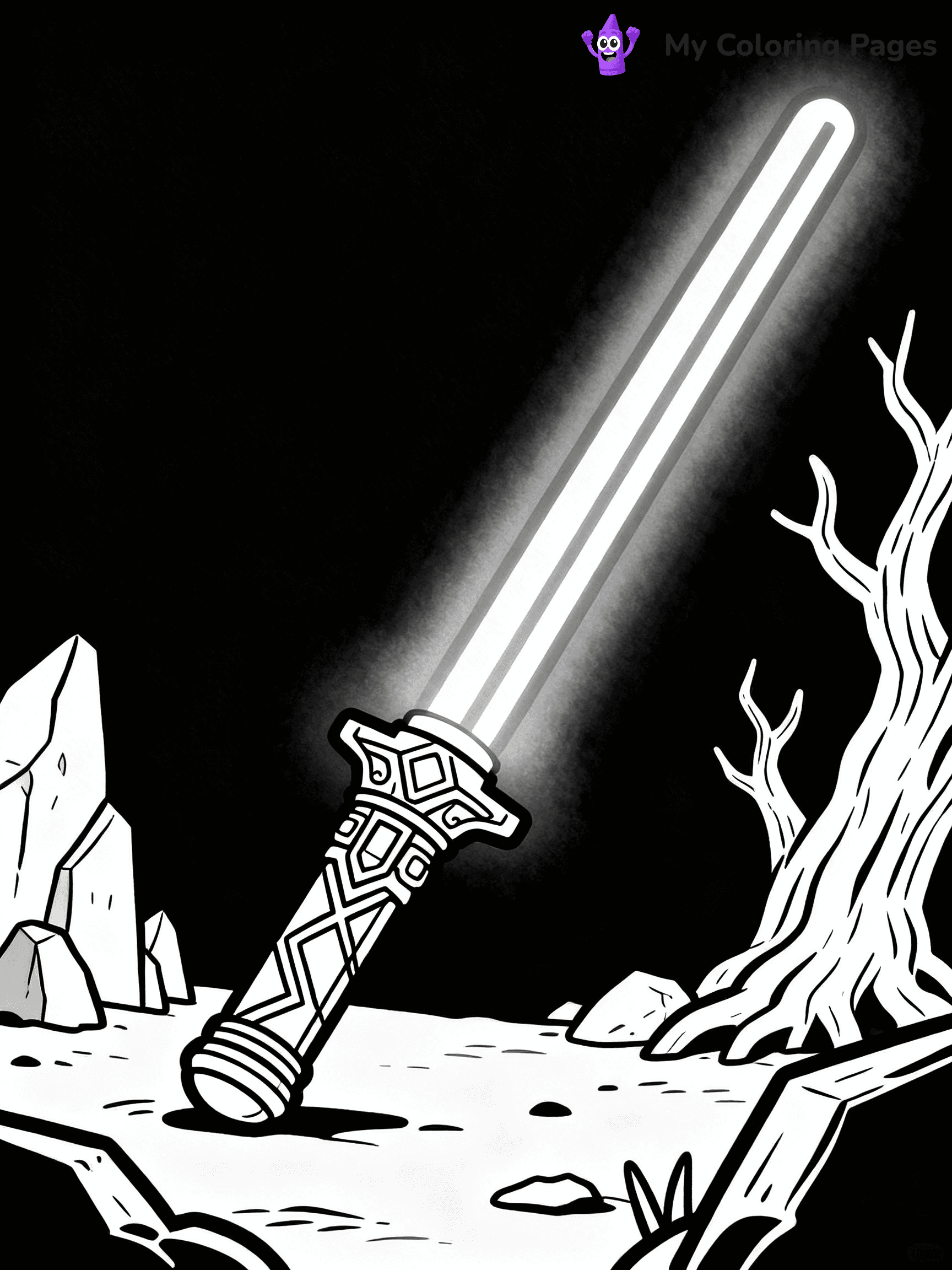 Lightsaber Coloring Pages - 25